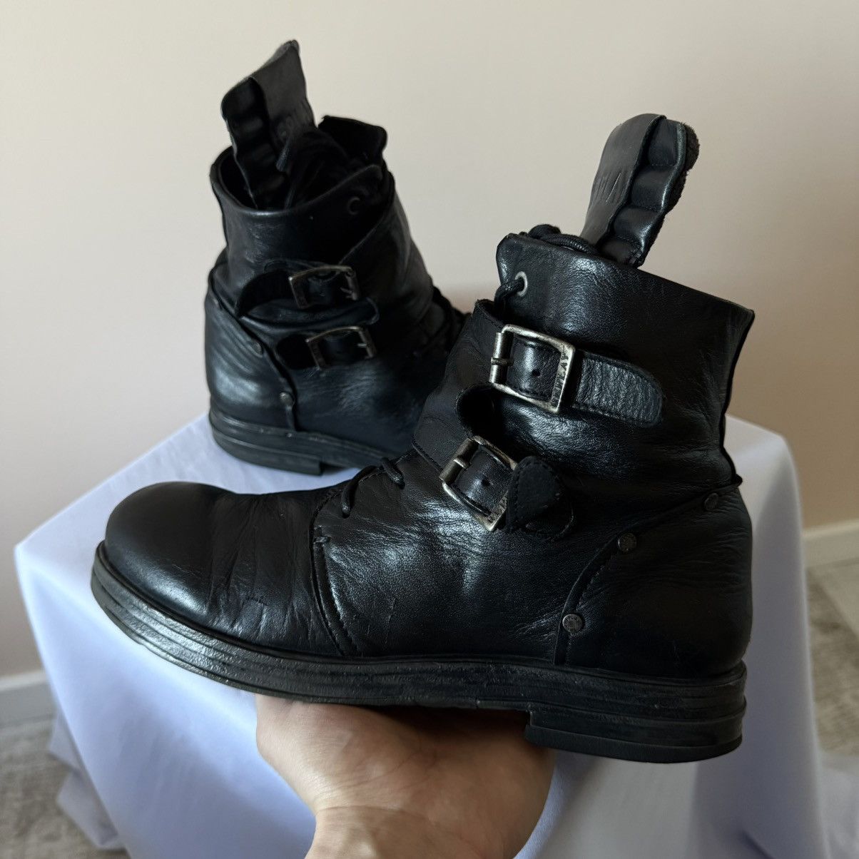 Dirk Bikkembergs RARE Replay AS 98 Style Black Ankle Boots Rick Owens Vibe Size US 7 / EU 40 - 7 Thumbnail