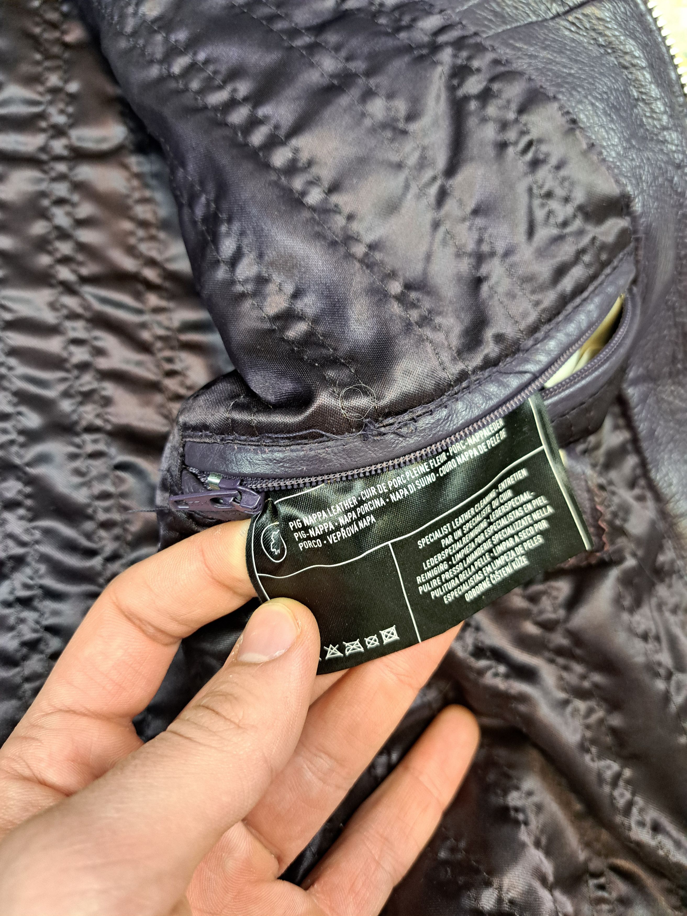 Genuine Leather Leather Jacket Like U-Boat Avant Garde Archive Cropped Size L / US 10 / IT 46 - 7 Thumbnail