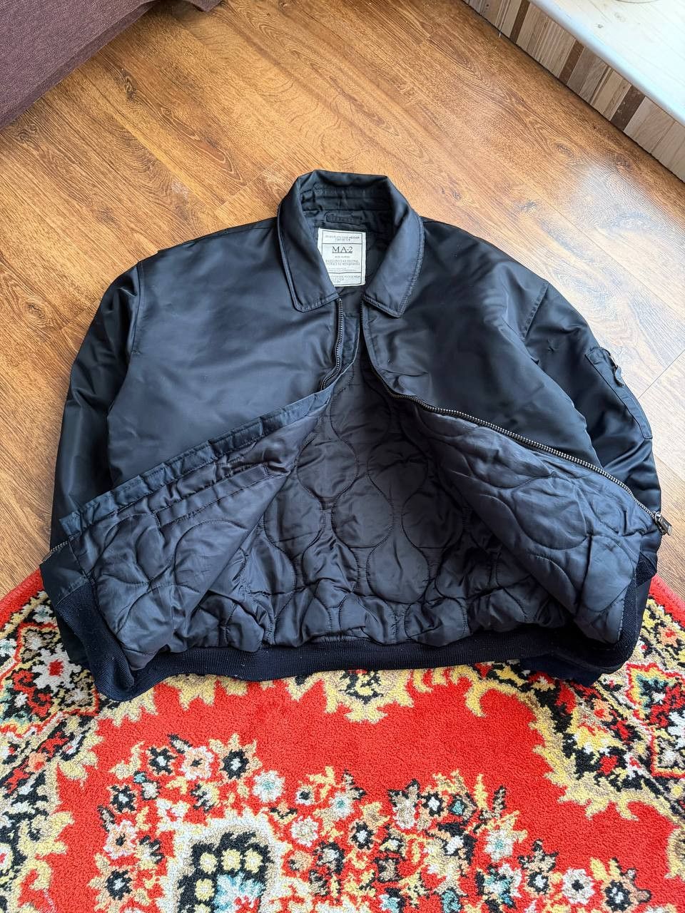 Japanese Brand Vintage MA-2 Retro Reversilbe Flyght Bomber Jacket Y2K Size US L / EU 52-54 / 3 - 8 Thumbnail