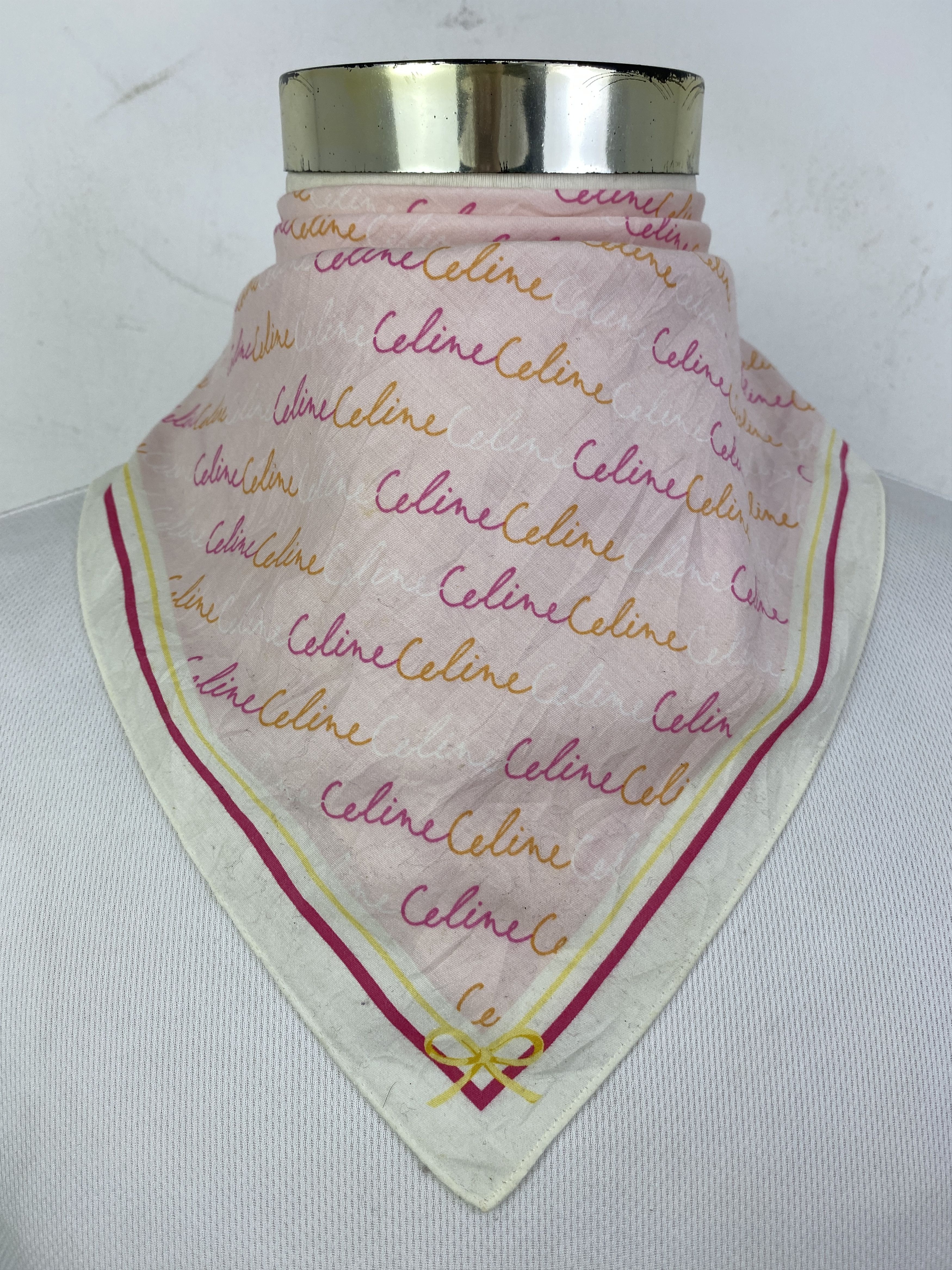Celine Vintage Celine Handkerchief / Neckerchief / Bandana HKC0915 Size ONE SIZE - 1 Thumbnail