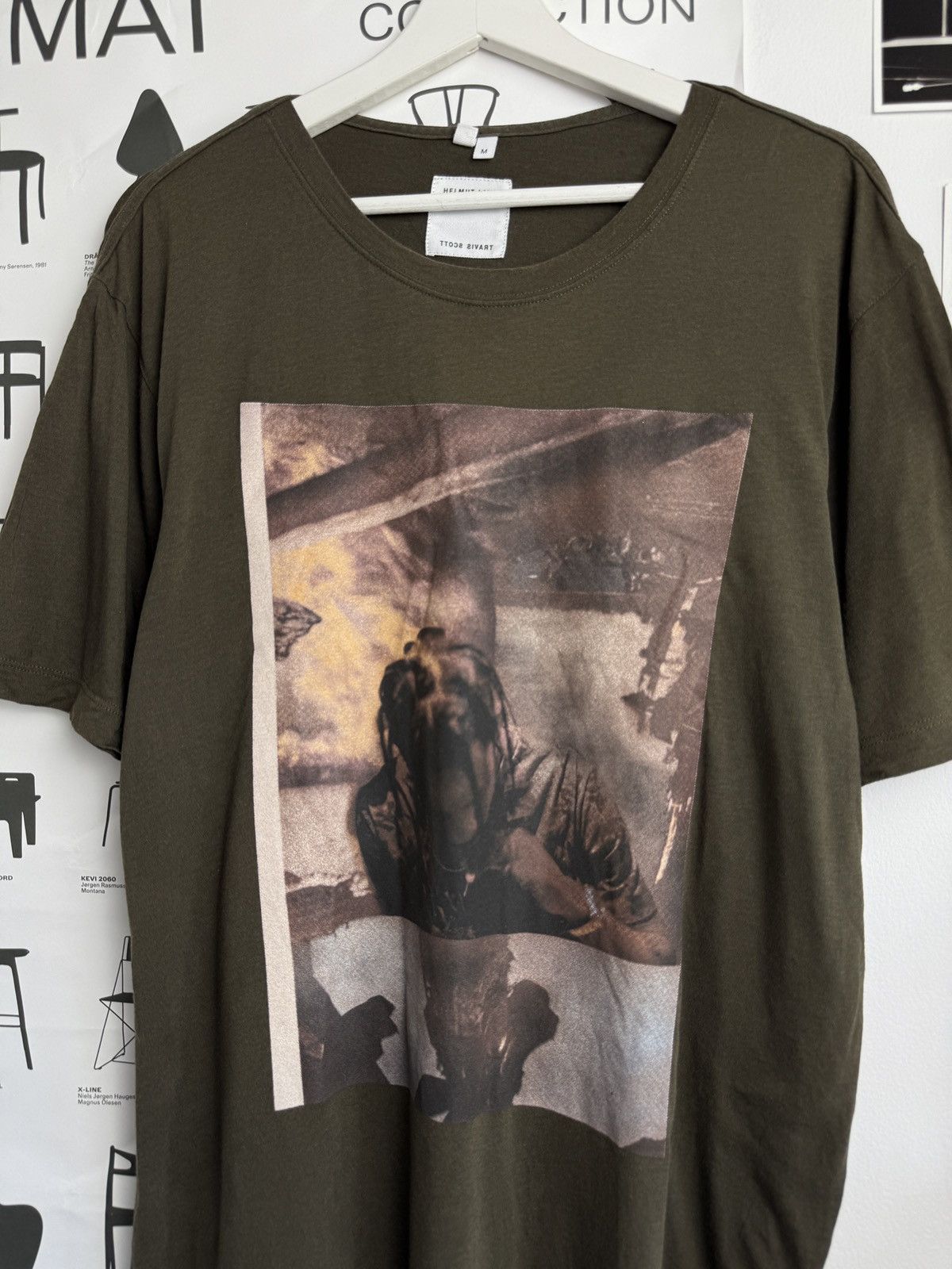 Designer × Helmut Lang × Travis Scott Helmut Lang x Travis Scott printed t-shirt M designer luxury Size US M / EU 48-50 / 2 - 3 Thumbnail