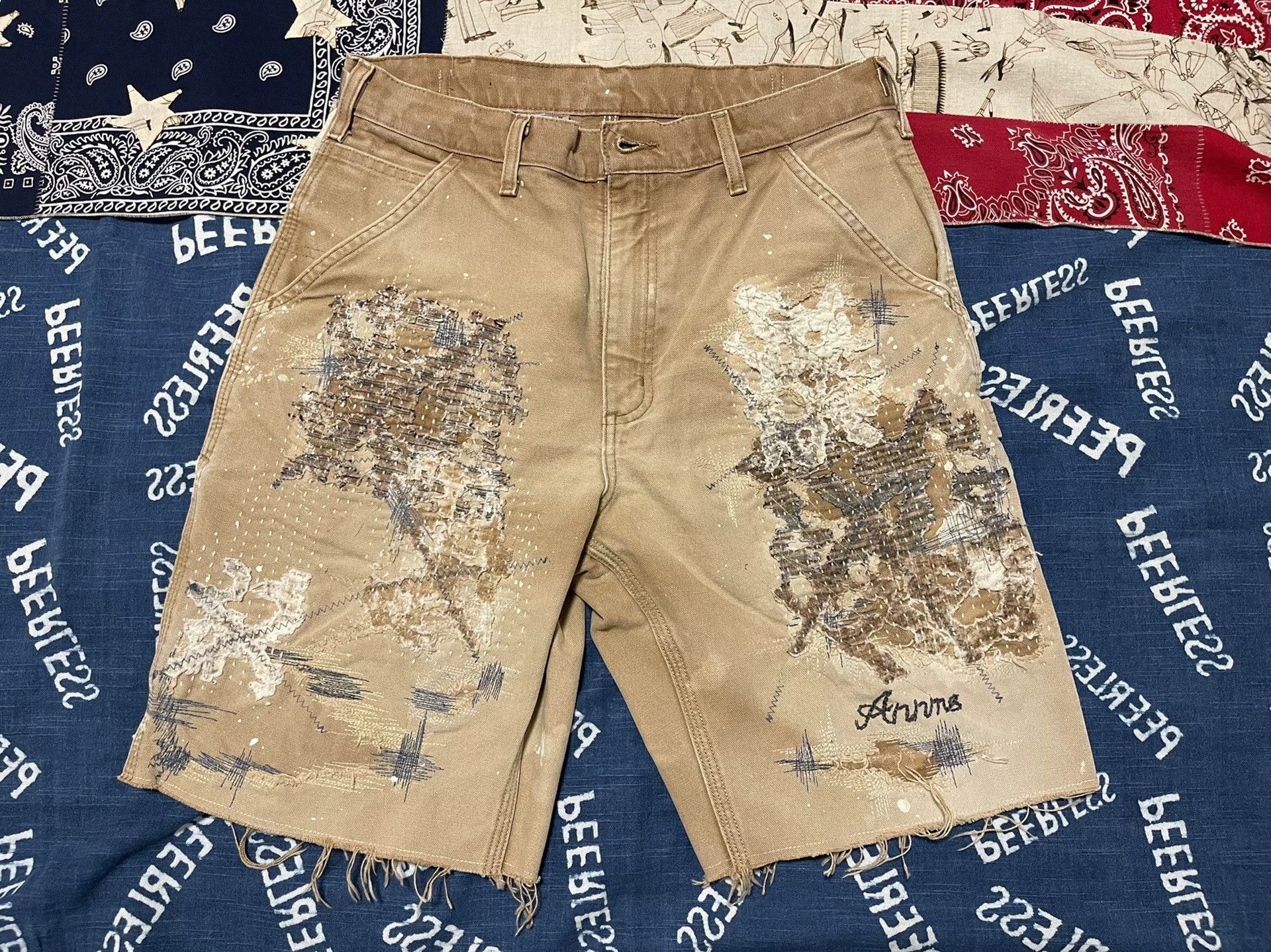 Carhartt Carhartt Vintage B01 Boro Shorts Size US 26 / EU 42 - 1 Thumbnail