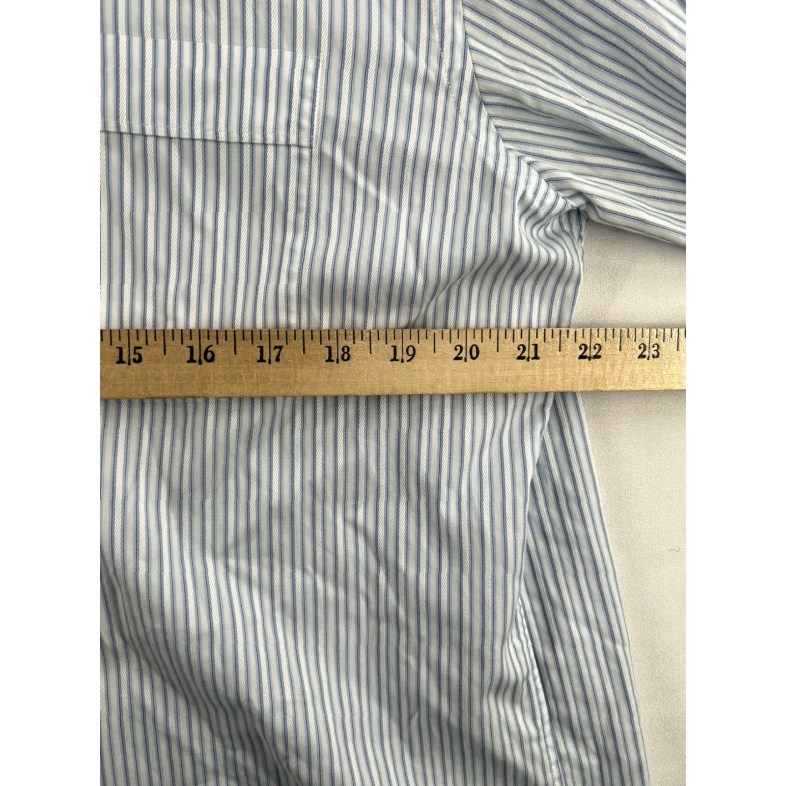 Tommy Bahama Tommy Bahama Button Down Shirt Mens 16 34-35 Blue White Stripe Long Sleeve Size US L / EU 52-54 / 3 - 7 Thumbnail