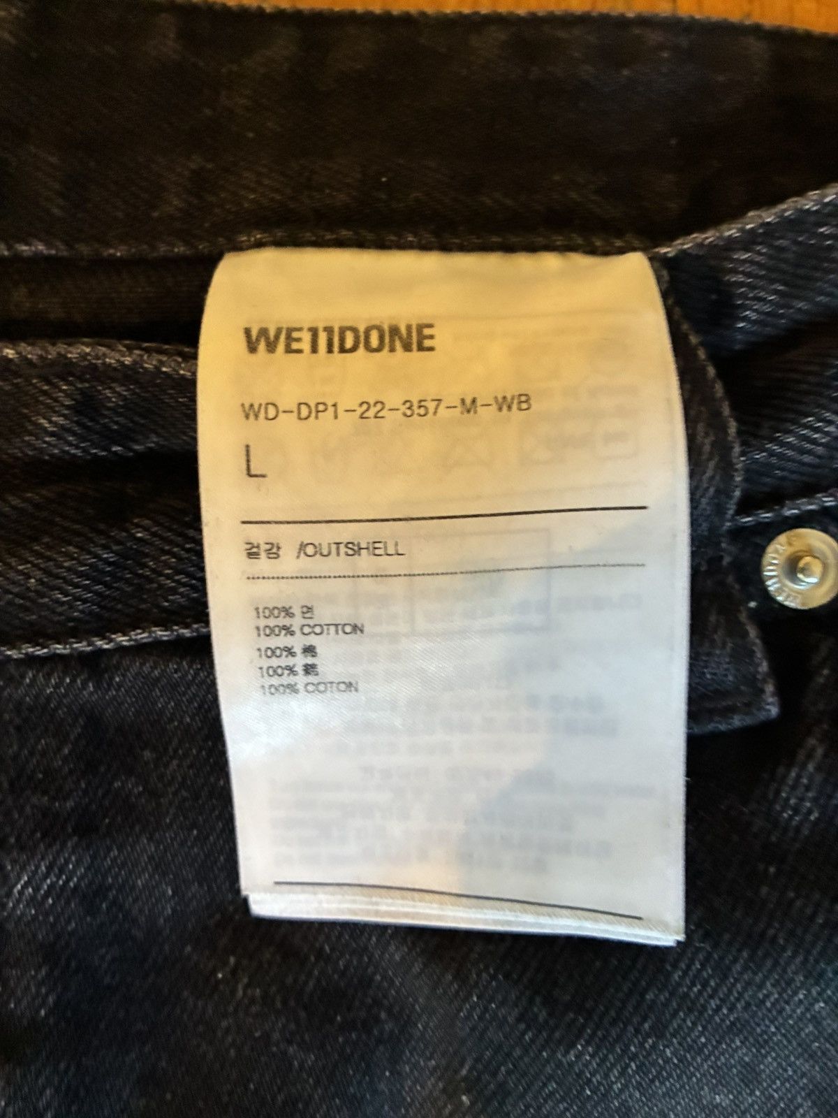 WE11DONE We11done Black Cut-Outs Jeans Size US 34 / EU 50 - 4 Thumbnail