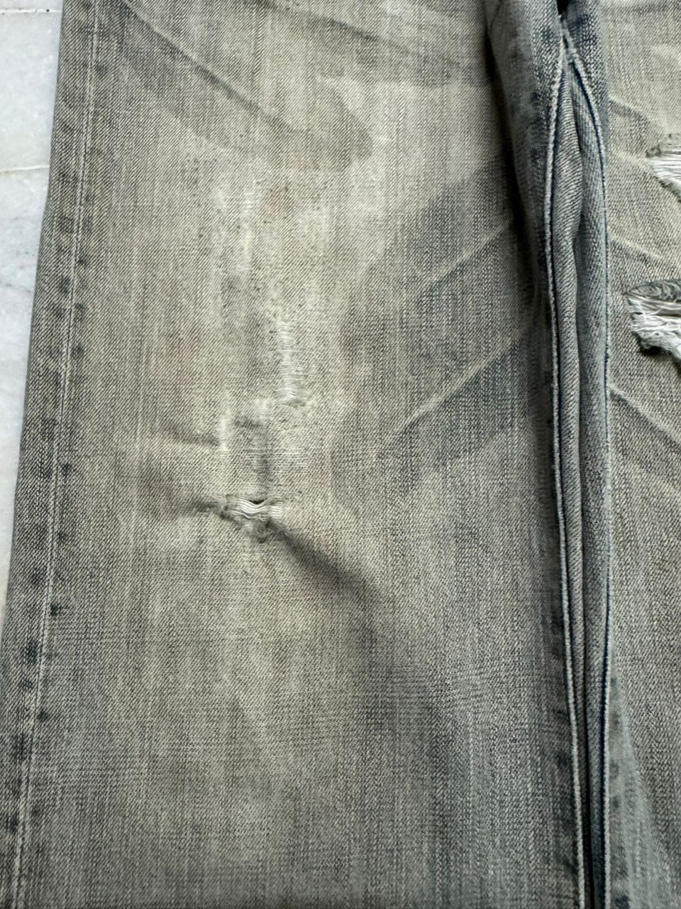 Vintage 💥Grunge💥Montage Very Rare Thrashed Rusty Insane Baggy Jean Size US 30 / EU 46 - 8 Thumbnail