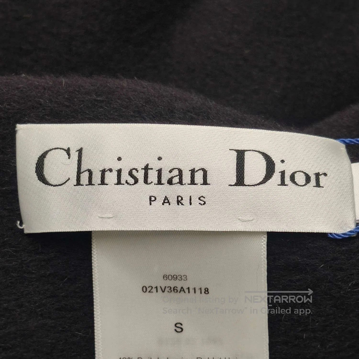 Dior Dior Rabbit Wool Blend Solid Logo Fringe Shawl Cape S. Size S / US 4 / IT 40 - 2 Thumbnail