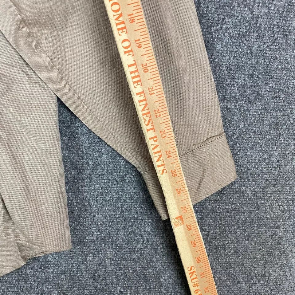 Other Repp Shirt Men's Tall 19 37/38 Beige Button Down Adults Size US XXL / EU 58 / 5 - 6 Thumbnail