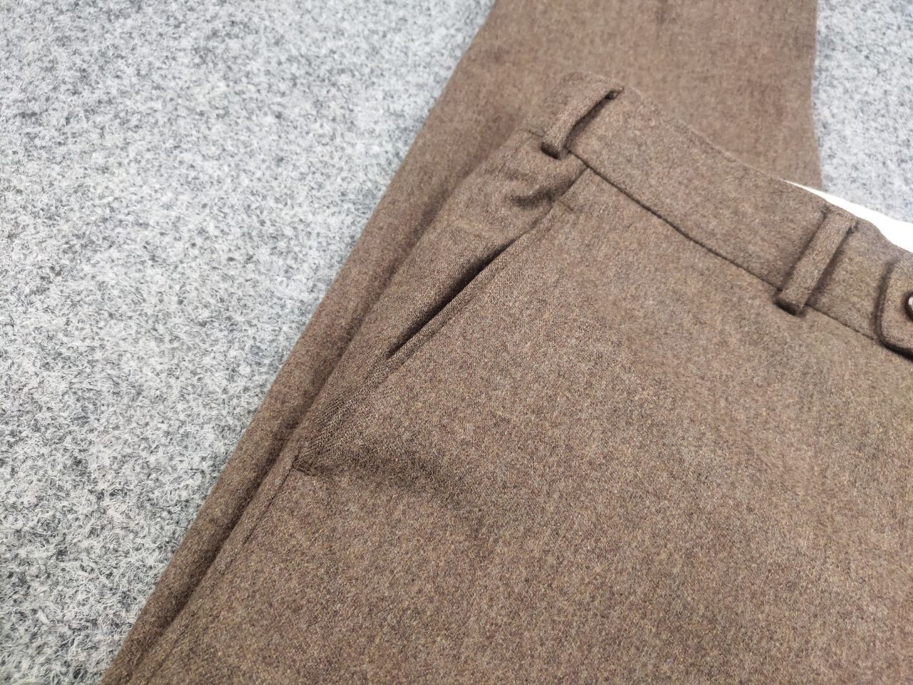 SCABAL Scabal schurwolle Design Classic Brown Ankle Trouser Pants Size US 36 / EU 52 - 13 Thumbnail