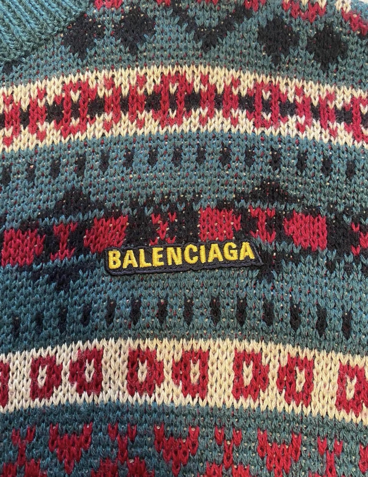 Balenciaga Balenciaga ethnic-pattern sweater Size US M / EU 48-50 / 2 - 3 Thumbnail