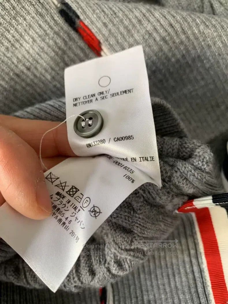 Thom Browne Thom Browne Dog Coarse Grey Knit Sweater Size XS / US 0-2 / IT 36-38 - 6 Thumbnail