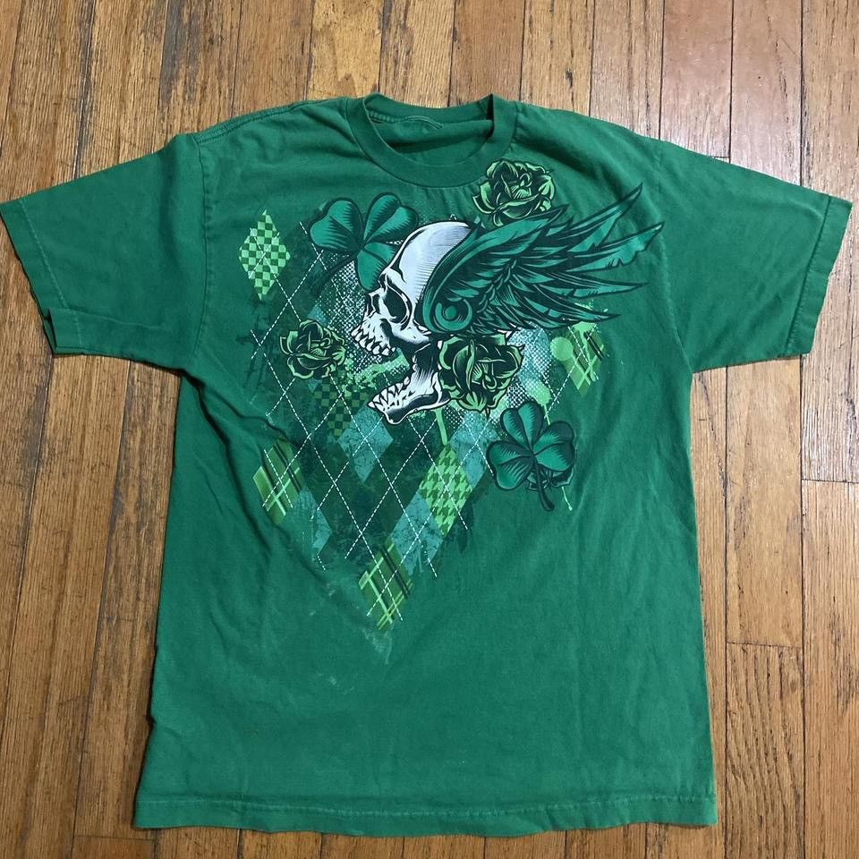 Vintage Y2k green skull Size US L / EU 52-54 / 3 - 1 Thumbnail
