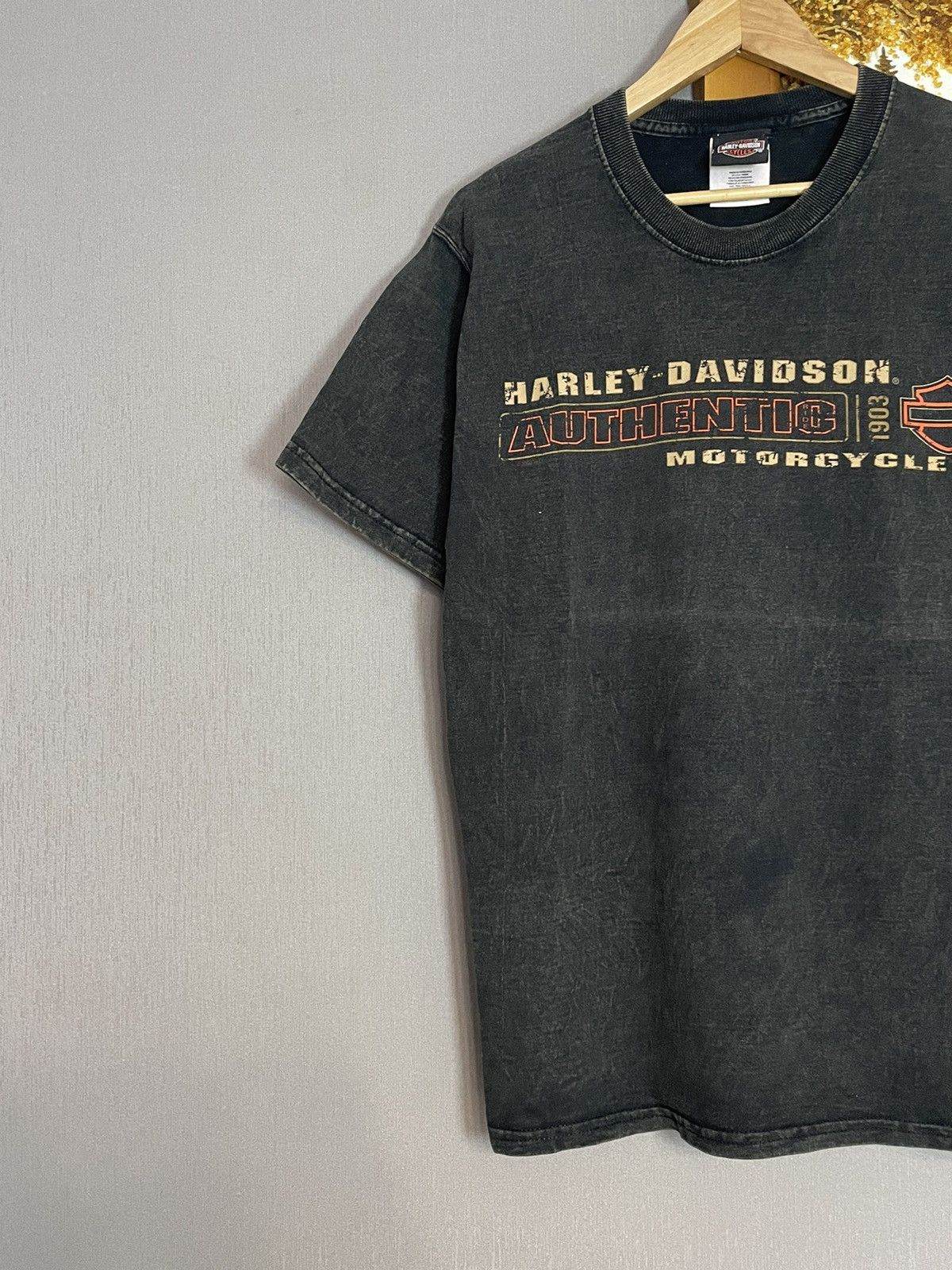 Harley Davidson × Vintage Vintage 2001 Harley Davidson New York City Washed T-shirt Size US M / EU 48-50 / 2 - 10 Thumbnail