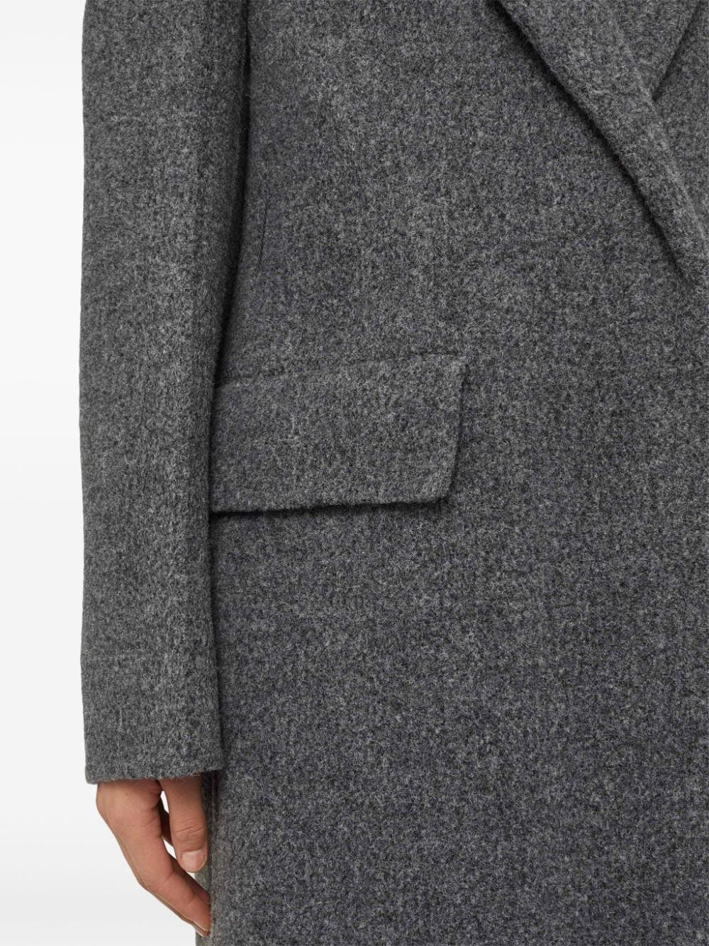 Jil Sander o1w1db10825 Long Coat in Gray Size XL / US 12-14 / IT 48-50 - 4 Thumbnail