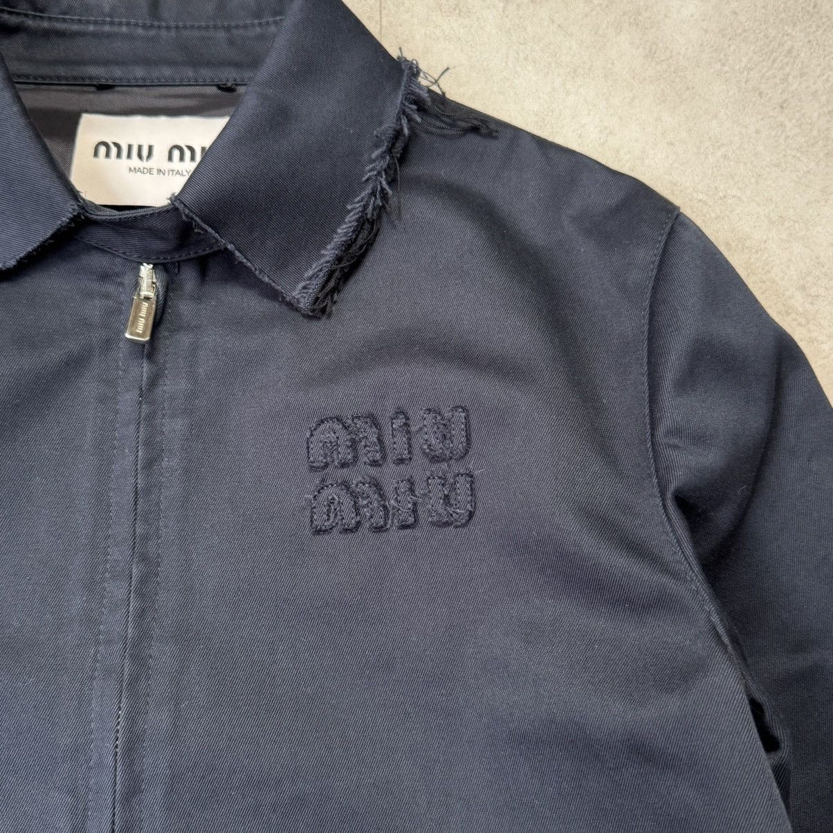 Miu Miu Miu Miu ML849 Damage Logo Zip Jacket Size M / US 6-8 / IT 42-44 - 3 Thumbnail
