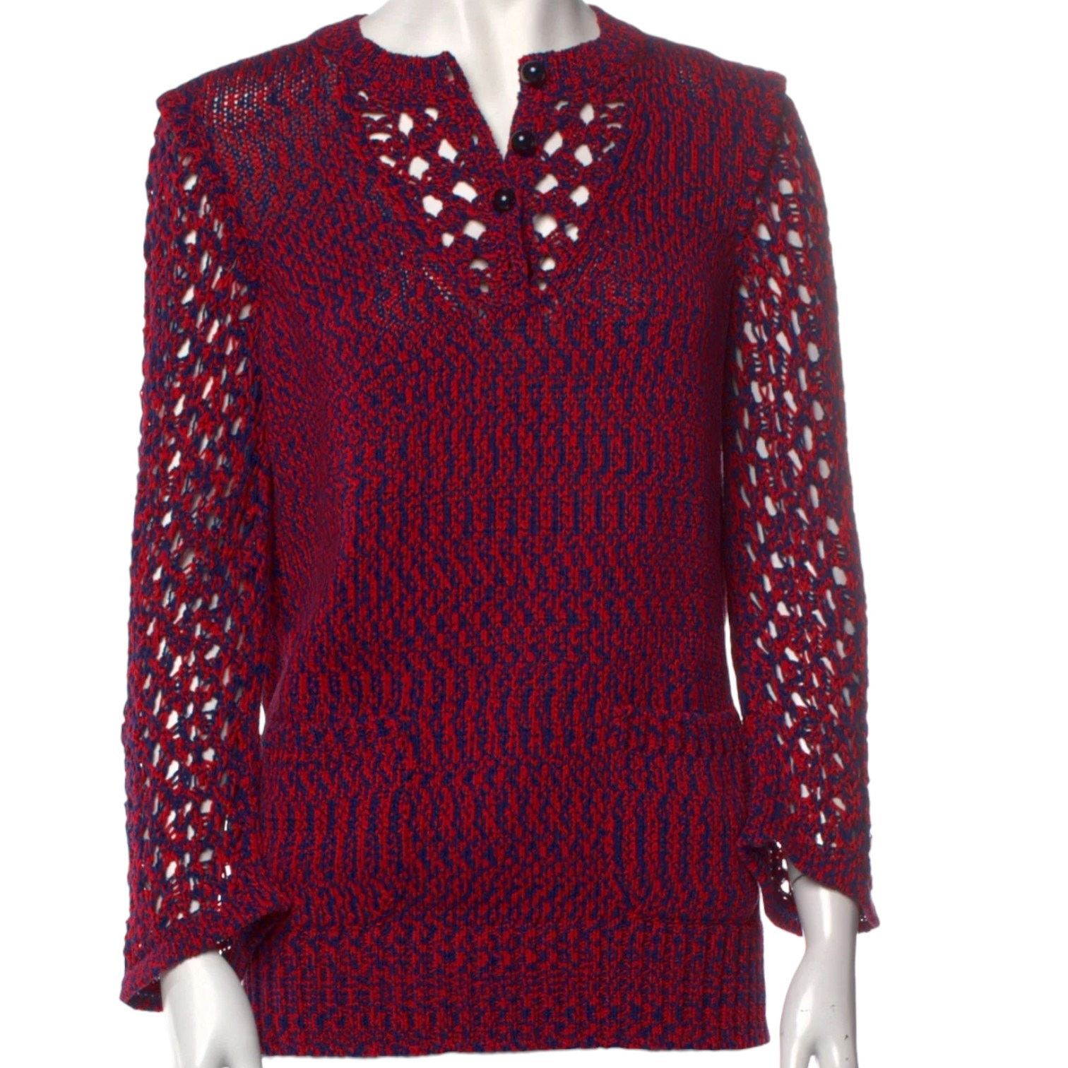 Chanel CHANEL(Spring 2014 "ART"Runway Collection)Knit SweaterFR40/M Size M / US 6-8 / IT 42-44 - 1 Thumbnail