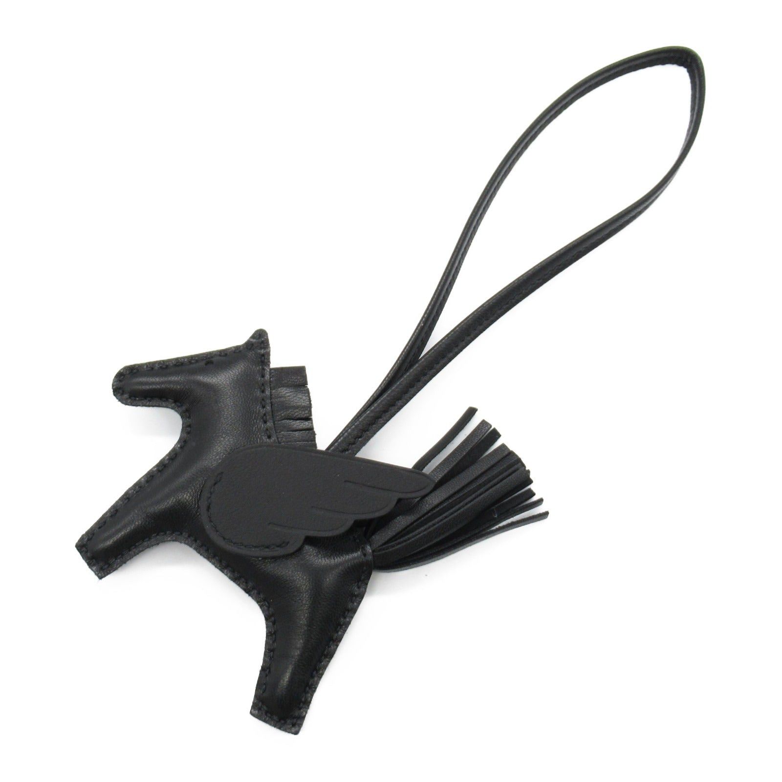 Hermes Hermes Rodeo Pegasus Pm Black Charm Leather Veau Swift Aagneau (Hermes) Double Engraved Size ONE SIZE - 1 Thumbnail