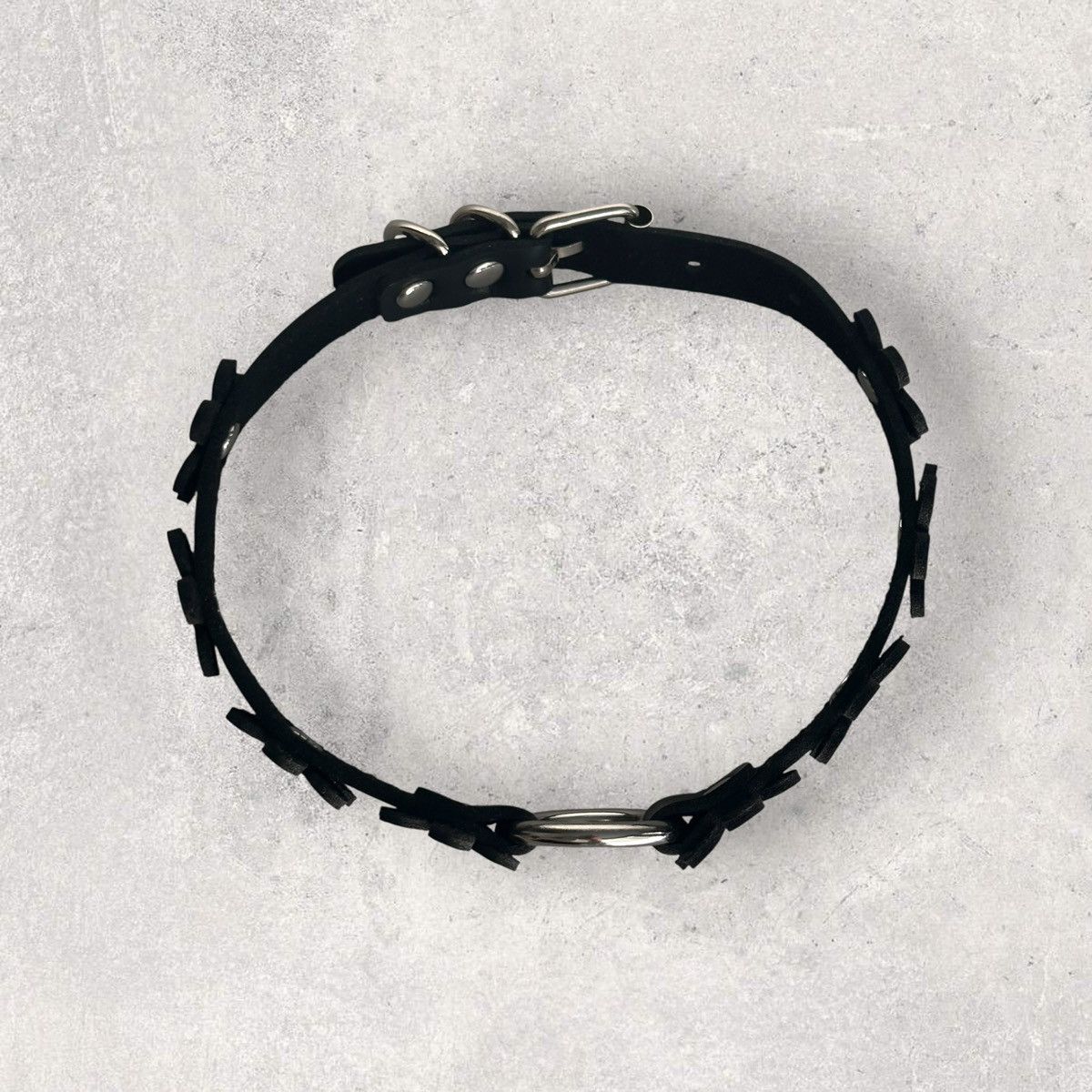 Other Flower PU Leather Choker Size ONE SIZE - 3 Thumbnail