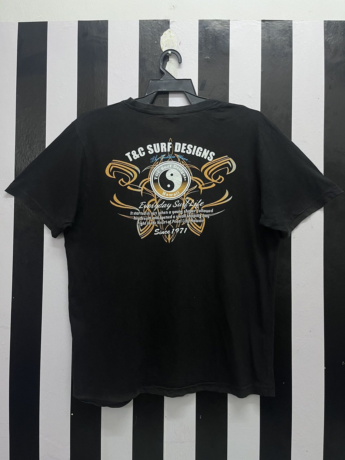 Vintage vintage 90s t shirt t & c surf Size US M / EU 48-50 / 2 - 2 Thumbnail