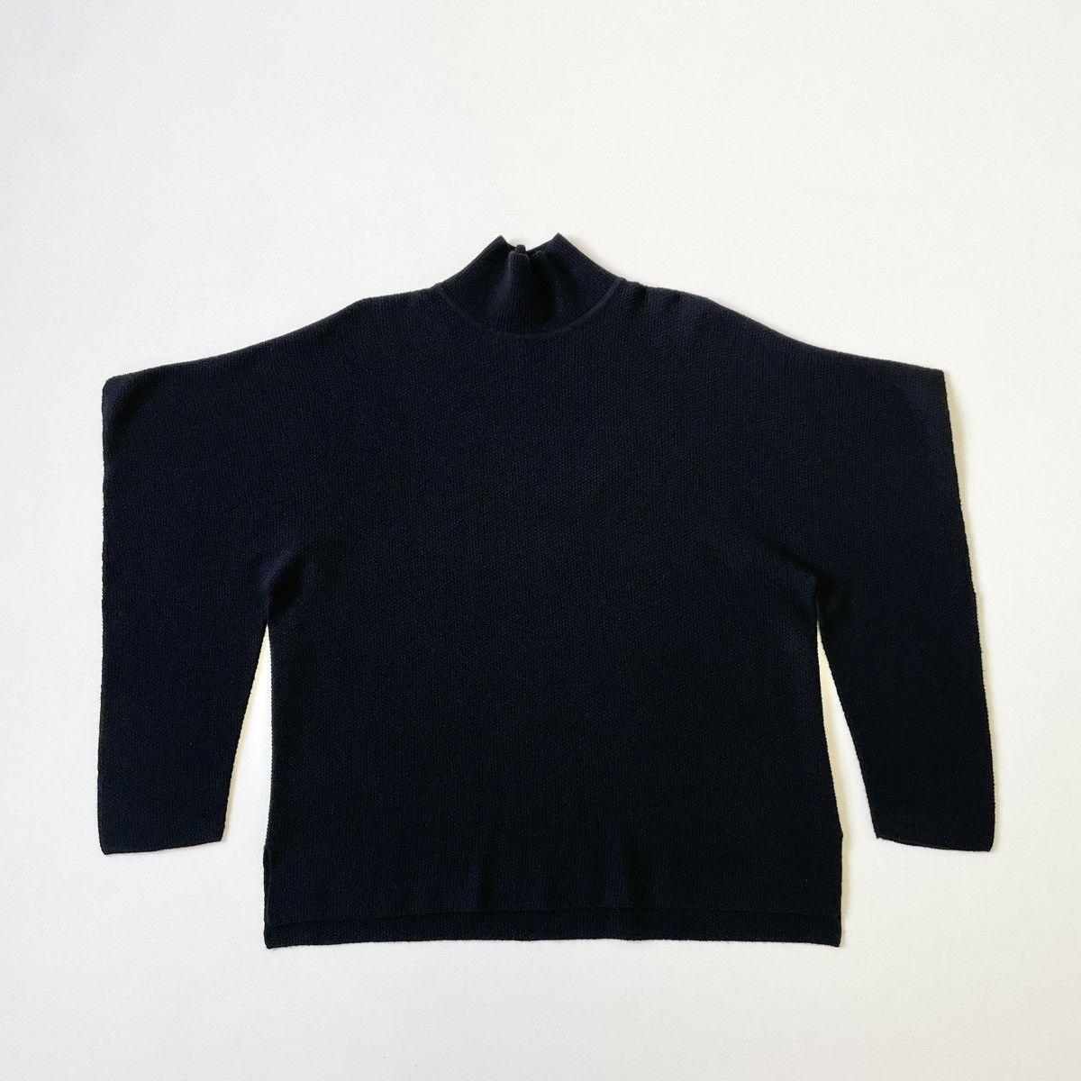 Issey Miyake Black Wool ‘Angular Arms’ Sweater Size US M / EU 48-50 / 2 - 12 Thumbnail