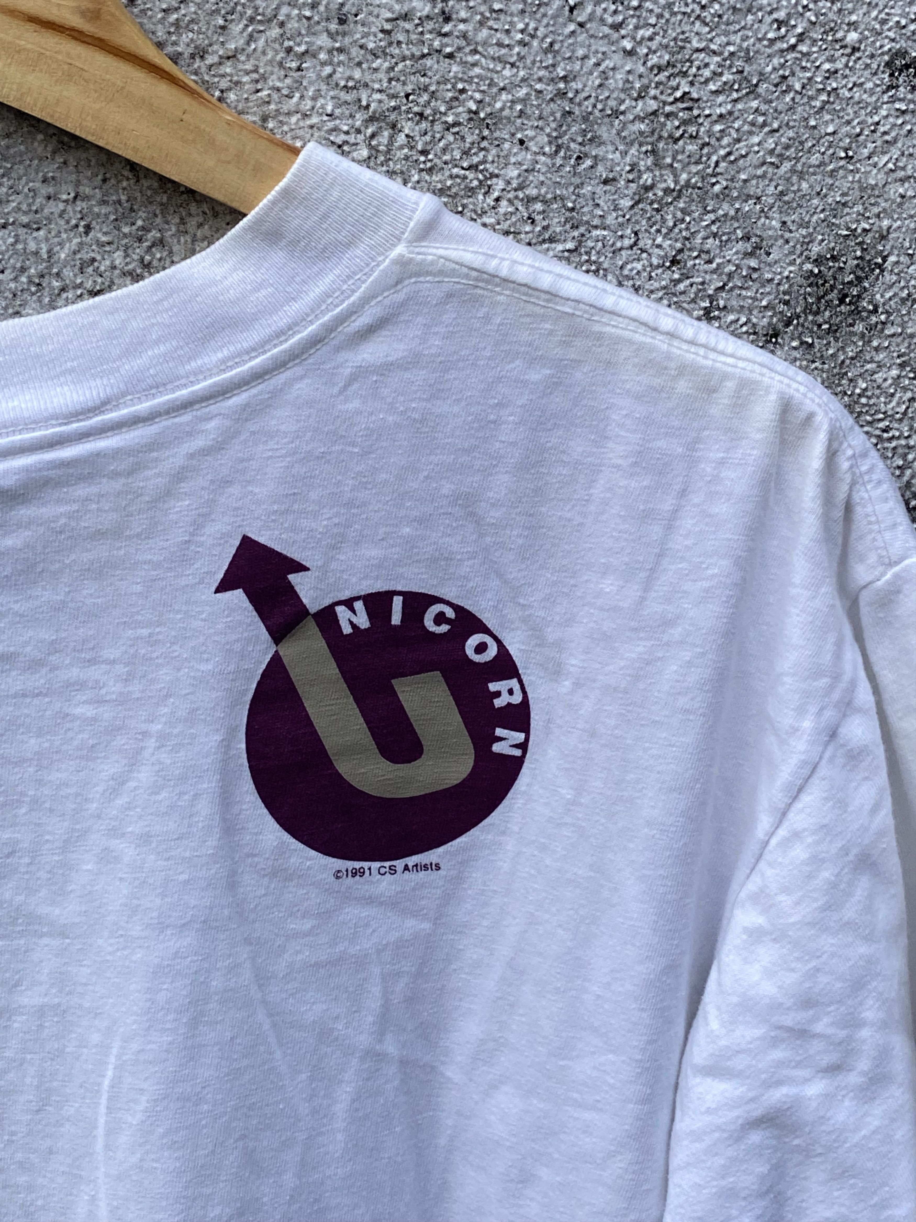 Band Tees × Vintage Vintage 1991 UNICORN Winter Tour The War W/O Stage Manager Size US XL / EU 56 / 4 - 9 Thumbnail
