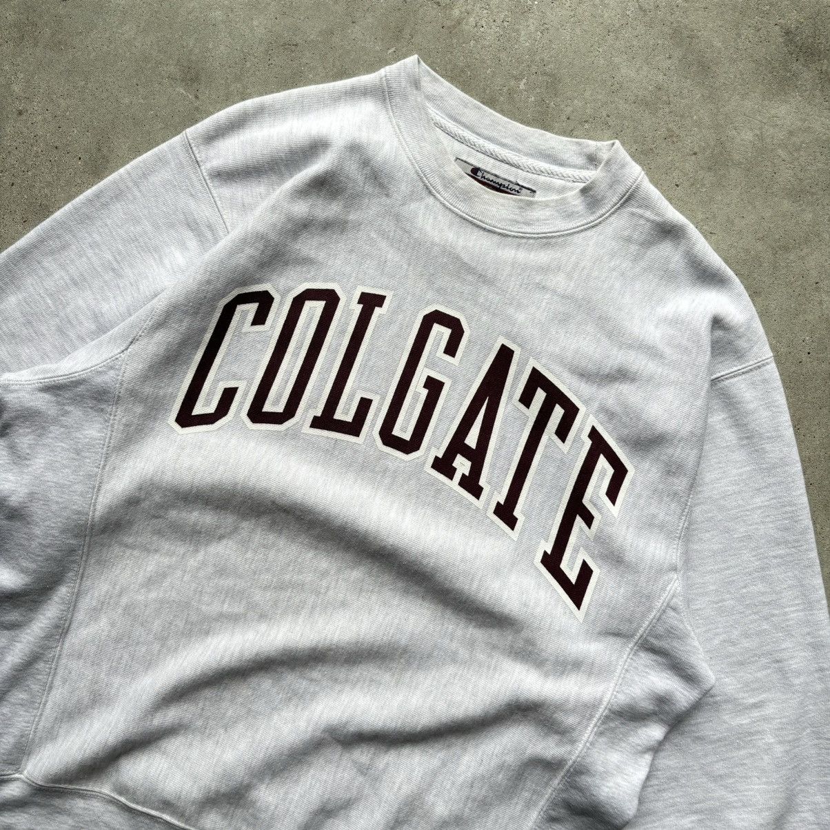 Champion × Vintage vintage 90s CHAMPION COLGATE UNIVERSITY spellout sweatshirt Size US M / EU 48-50 / 2 - 7 Thumbnail