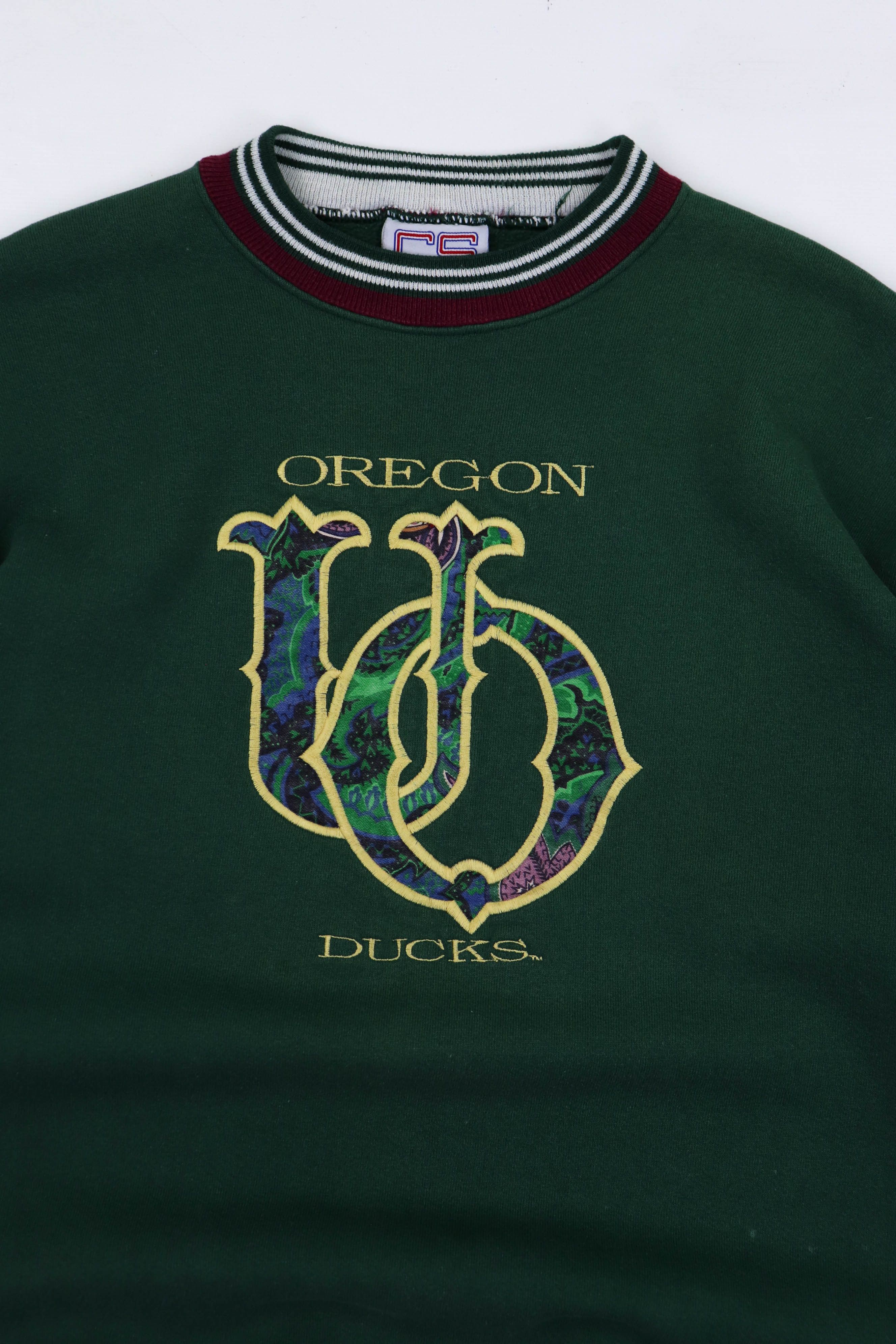 NFL Oregon Ducks 90s Vintage Crable Spw Made in USA Sweatshirt Size US XL / EU 56 / 4 - 3 Thumbnail
