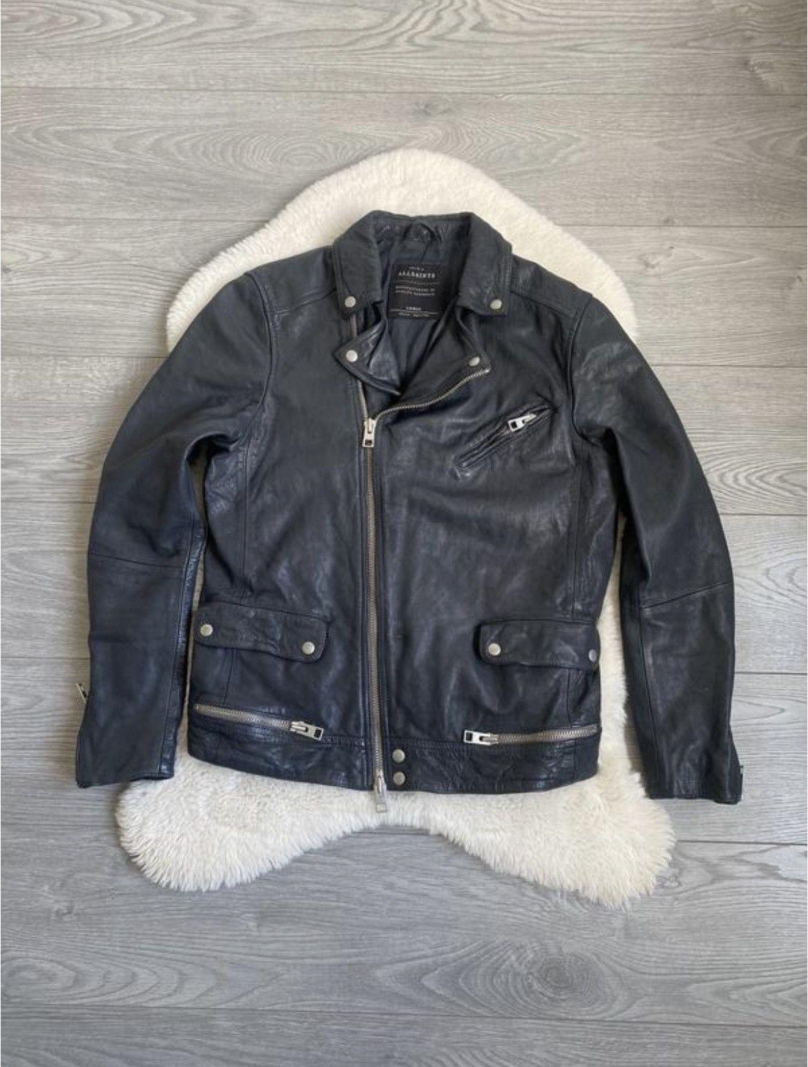 Allsaints All saints Allsaints leather moto biker jacket multizip Size US L / EU 52-54 / 3 - 1 Thumbnail