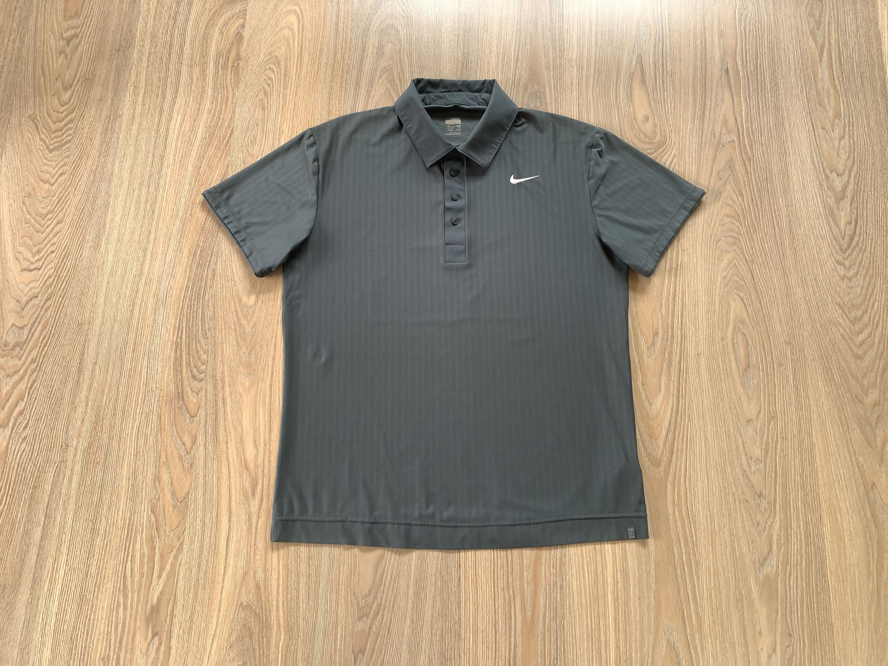 Nike Nike Tennis Grey Sport Training Polo Shirt Size US L / EU 52-54 / 3 - 1 Thumbnail