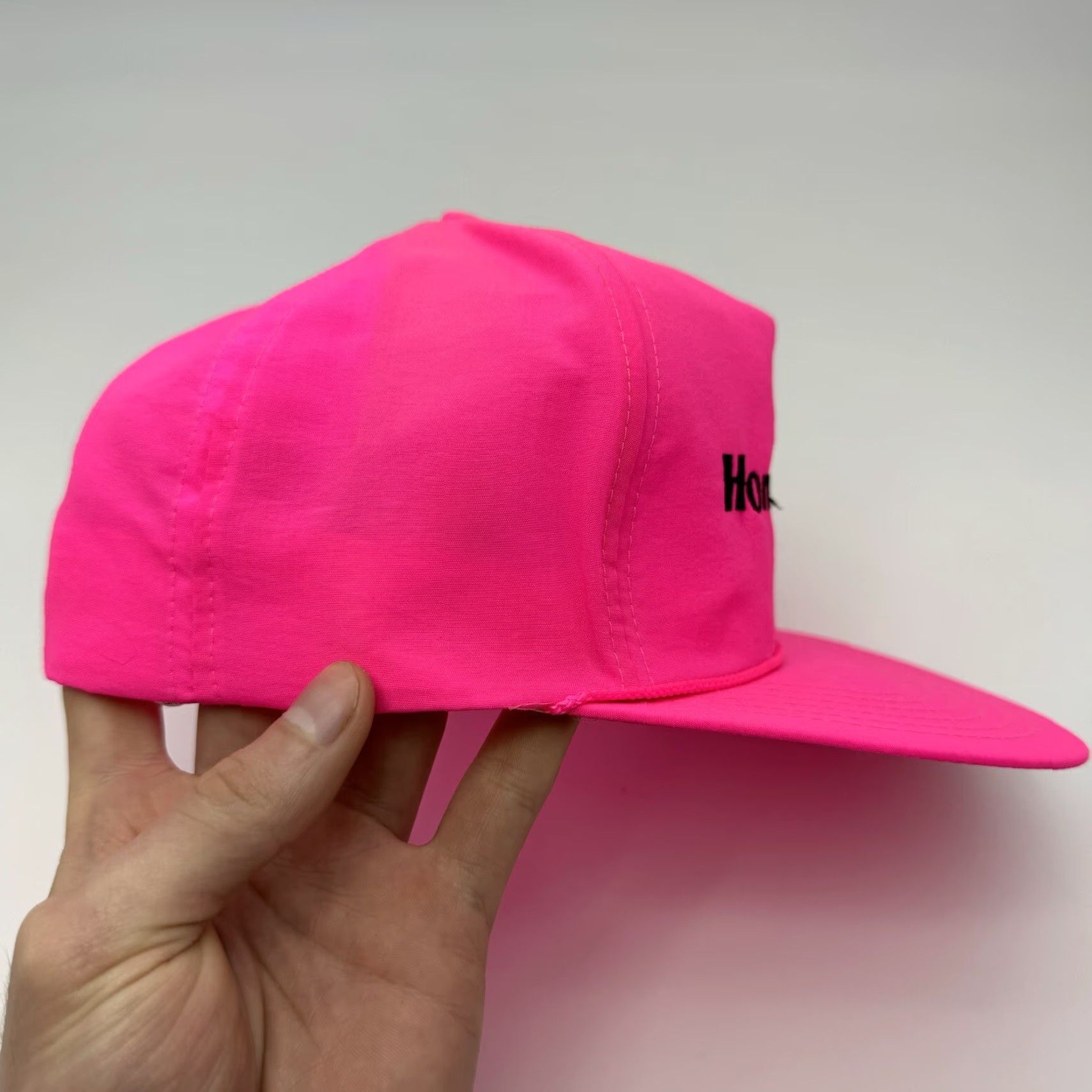 Vintage VINTAGE HONEYWELL NEON PINK TRUCKER CAP HAT 90s RETRO DAD BEACH SURF Adjustable Mens Size ONE SIZE - 3 Thumbnail