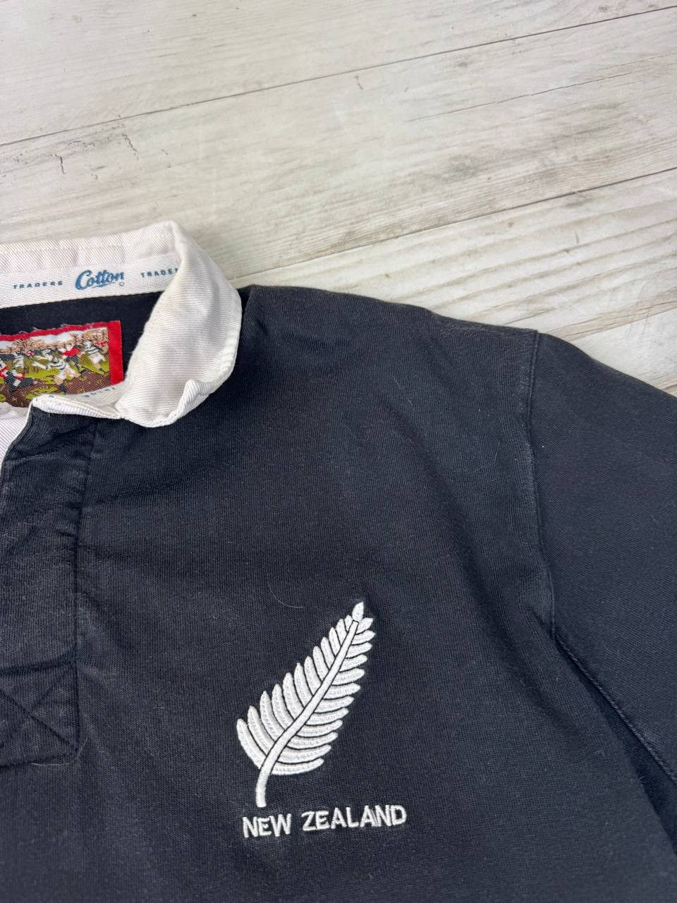 Canterbury of New Zealand Vintage Cotton Traders New Zealand Rugby Polo Shirt 90s Size US L / EU 52-54 / 3 - 5 Thumbnail