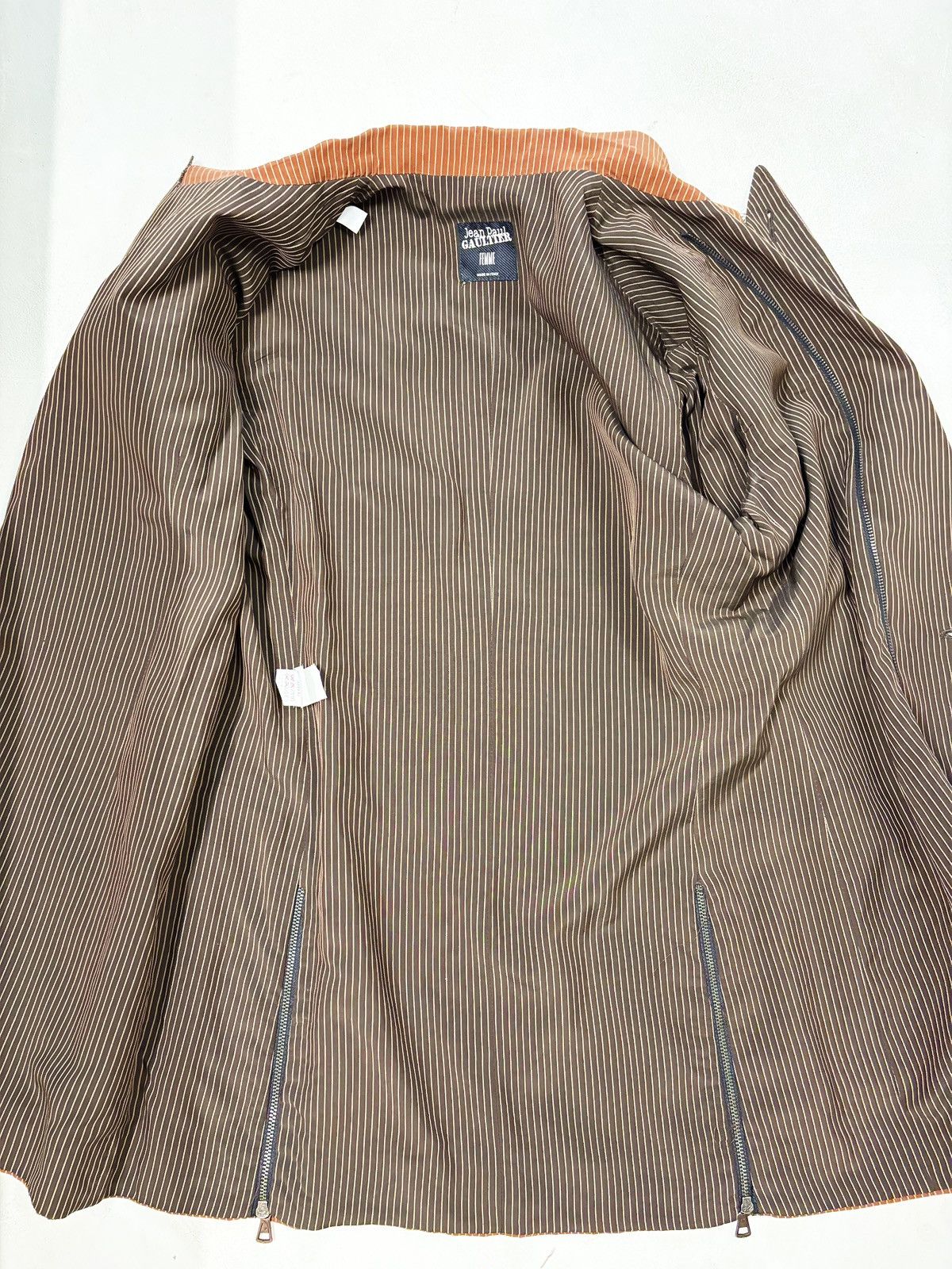 Jean Paul Gaultier Jean Paul Gaultier Archive Patchwork Pinstripe Blazer 2000s Size S / US 4 / IT 40 - 5 Thumbnail