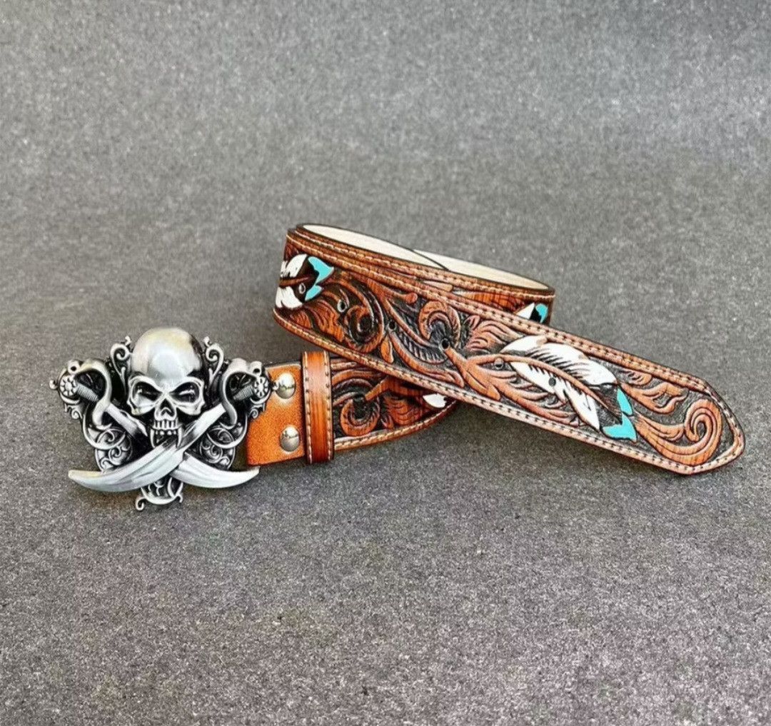 PPFM Japanese element with pirates rust brown belt Size ONE SIZE - 4 Thumbnail