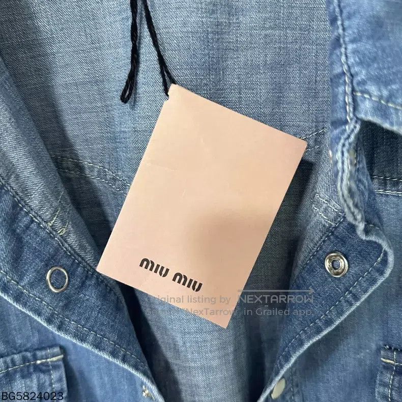 Miu Miu Miu Miu 40 Lace denim jacket Size M / US 6-8 / IT 42-44 - 6 Thumbnail