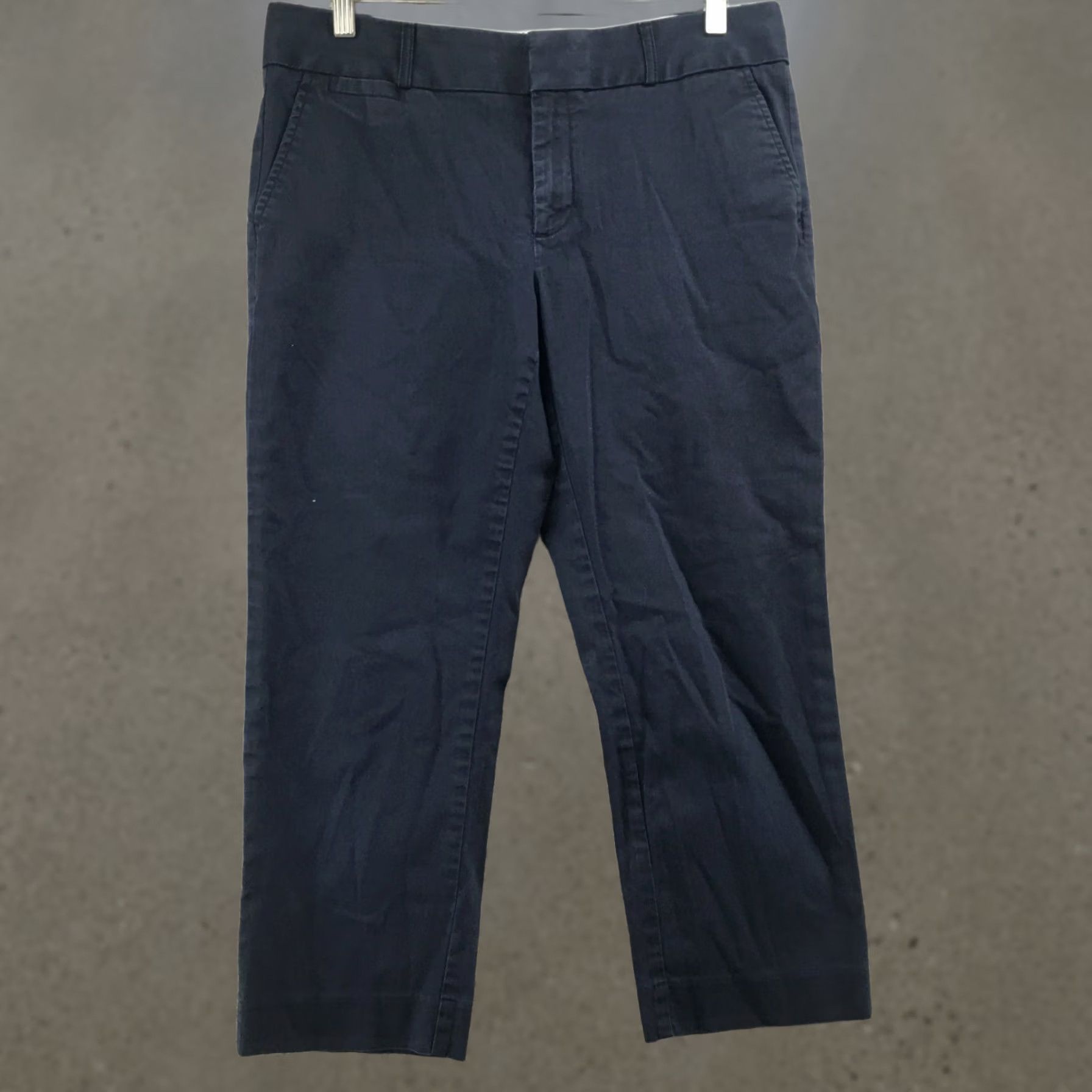 Banana Republic Banana Republic Chino Pants Womens Petite 8 Blue Mid Rise Stretch Size 30" / US 8 / IT 44 - 1 Thumbnail