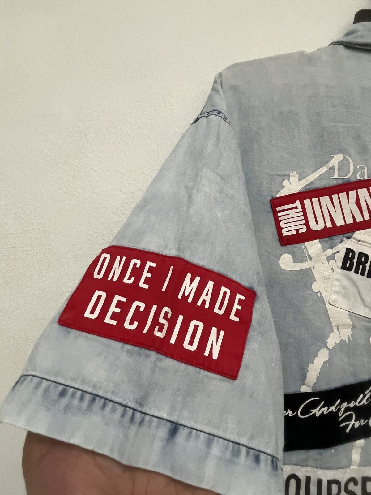 In the attic punk seditionaries anarchy wash blue shirts