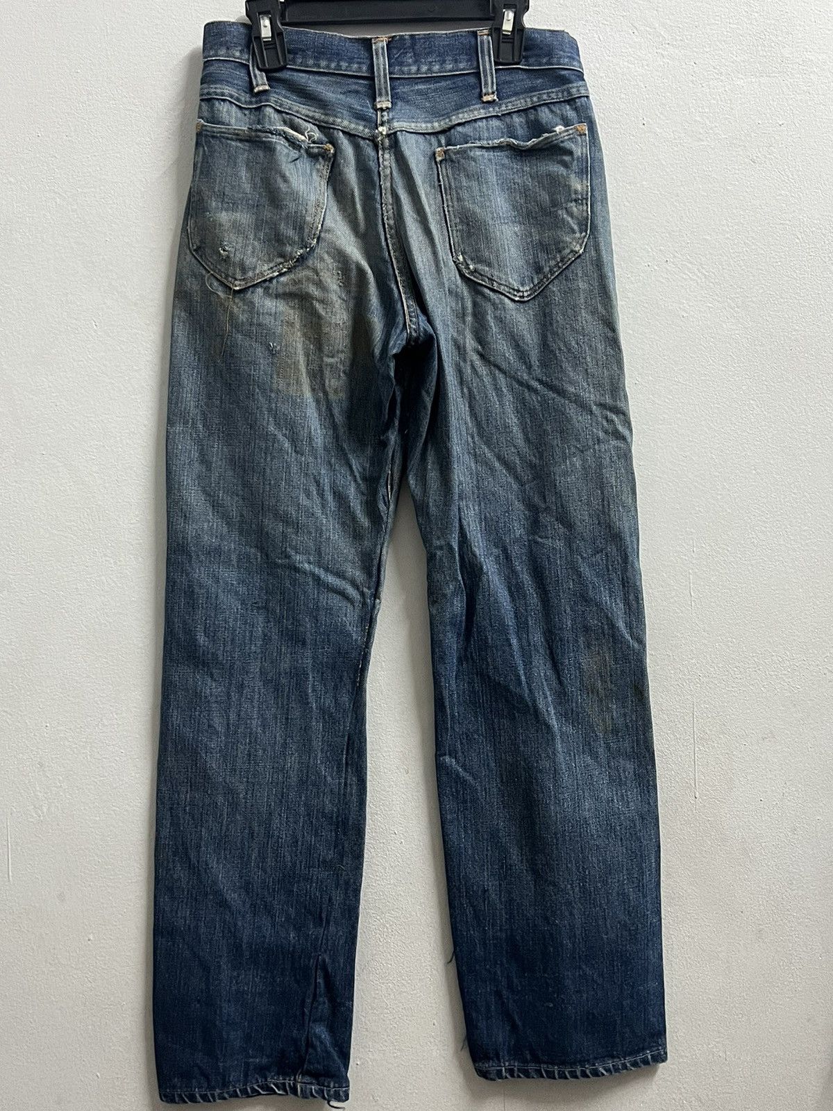 Vintage Vintage 1950s RANCH CRAFT Side Zipper Jeans - Fabulous! Size US 27 - 2 Thumbnail