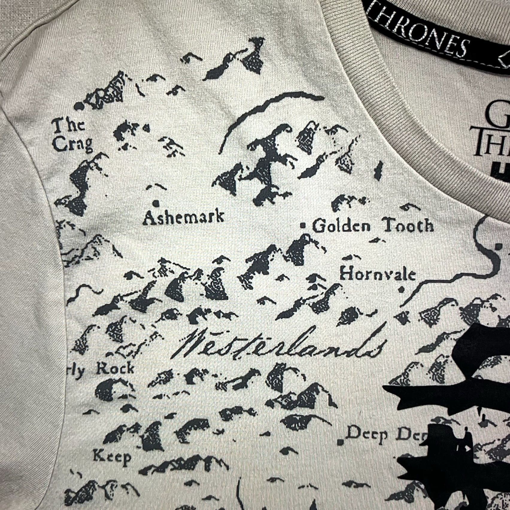 Vintage Vintage HBO Game of Thrones T-Shirt Adult Medium Map of The North Remembers Cotton Graphic Tee Men Size US M / EU 48-50 / 2 - 4 Thumbnail