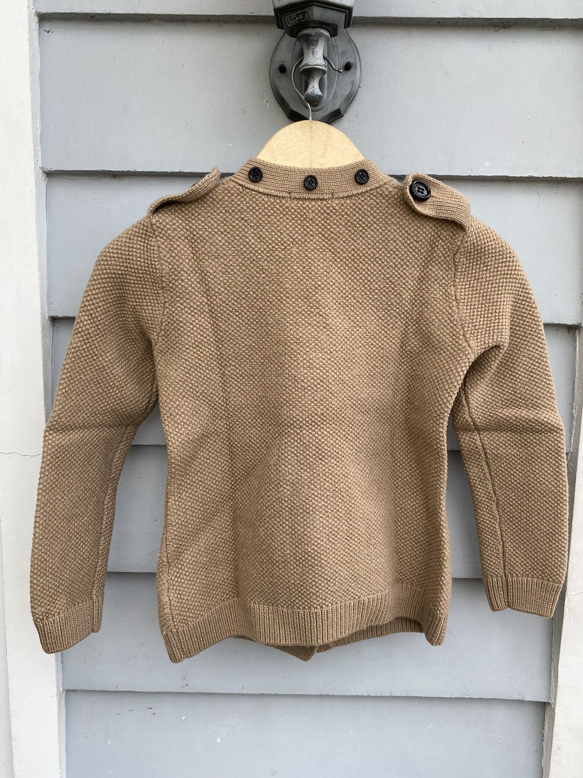 Burberry Burberry London Knit Coat Field Jacket Vintage Heritage Look Size XS / US 0-2 / IT 36-38 - 2 Thumbnail