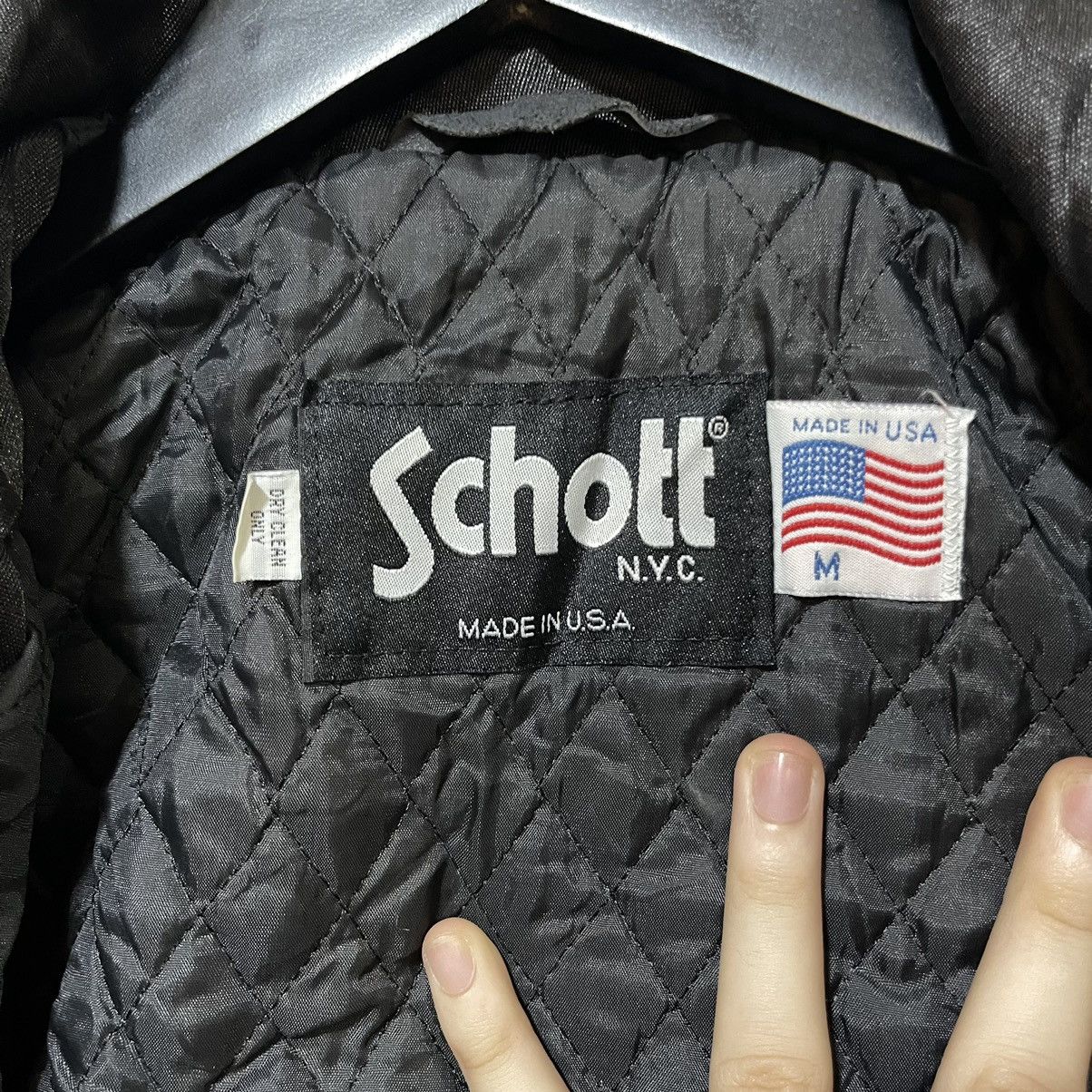 Schott 1990S BLACK COATED NYLON SCHOTT WORK JACKET Size US M / EU 48-50 / 2 - 5 Thumbnail