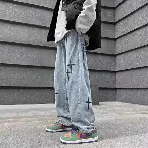 Japanese Brand Loose retro embroidered jeans Size US 32 / EU 48 - 1 Thumbnail