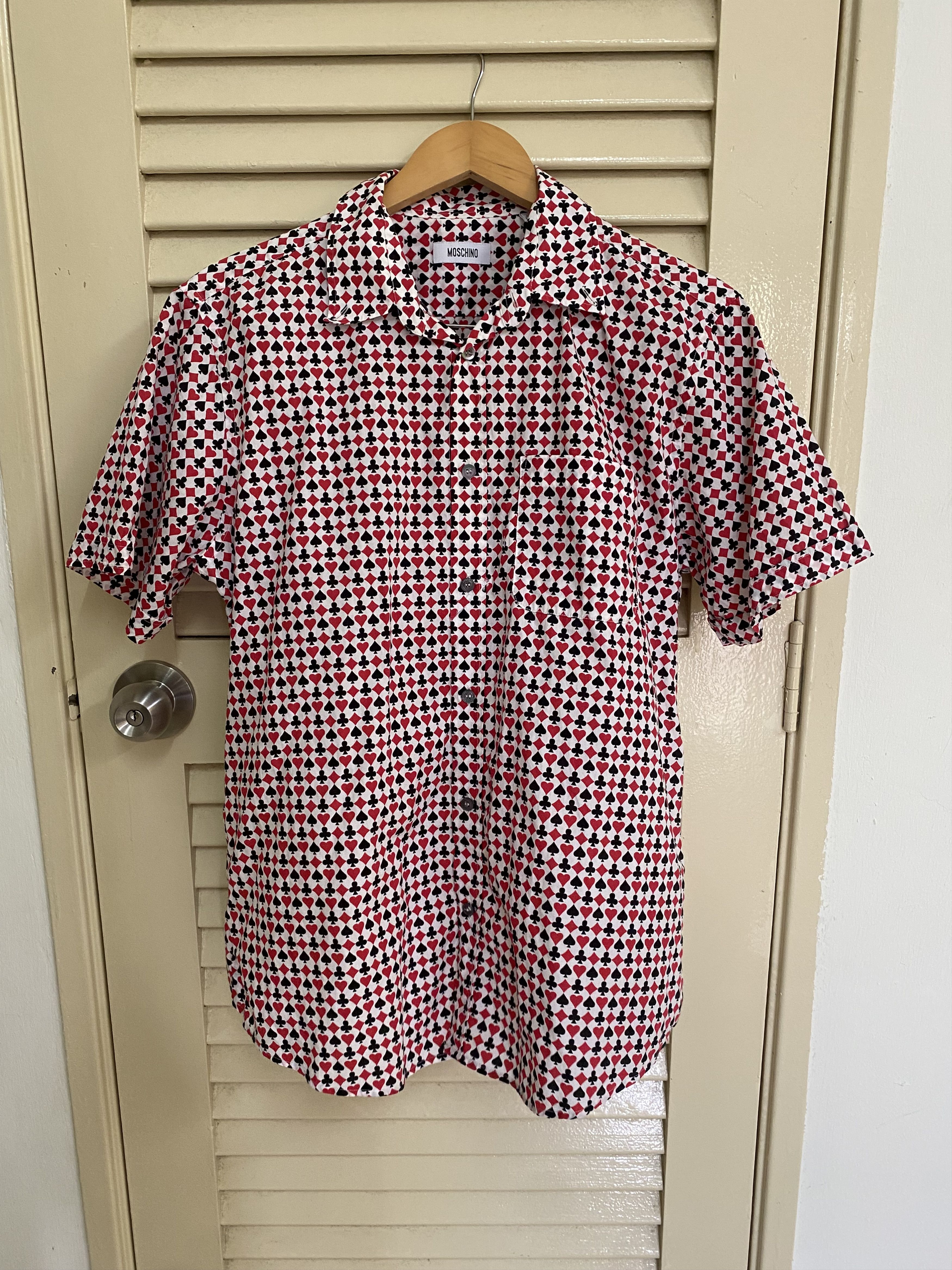 Moschino Oversized Moschino Poker Card Shirt Size US M / EU 48-50 / 2 - 1 Thumbnail