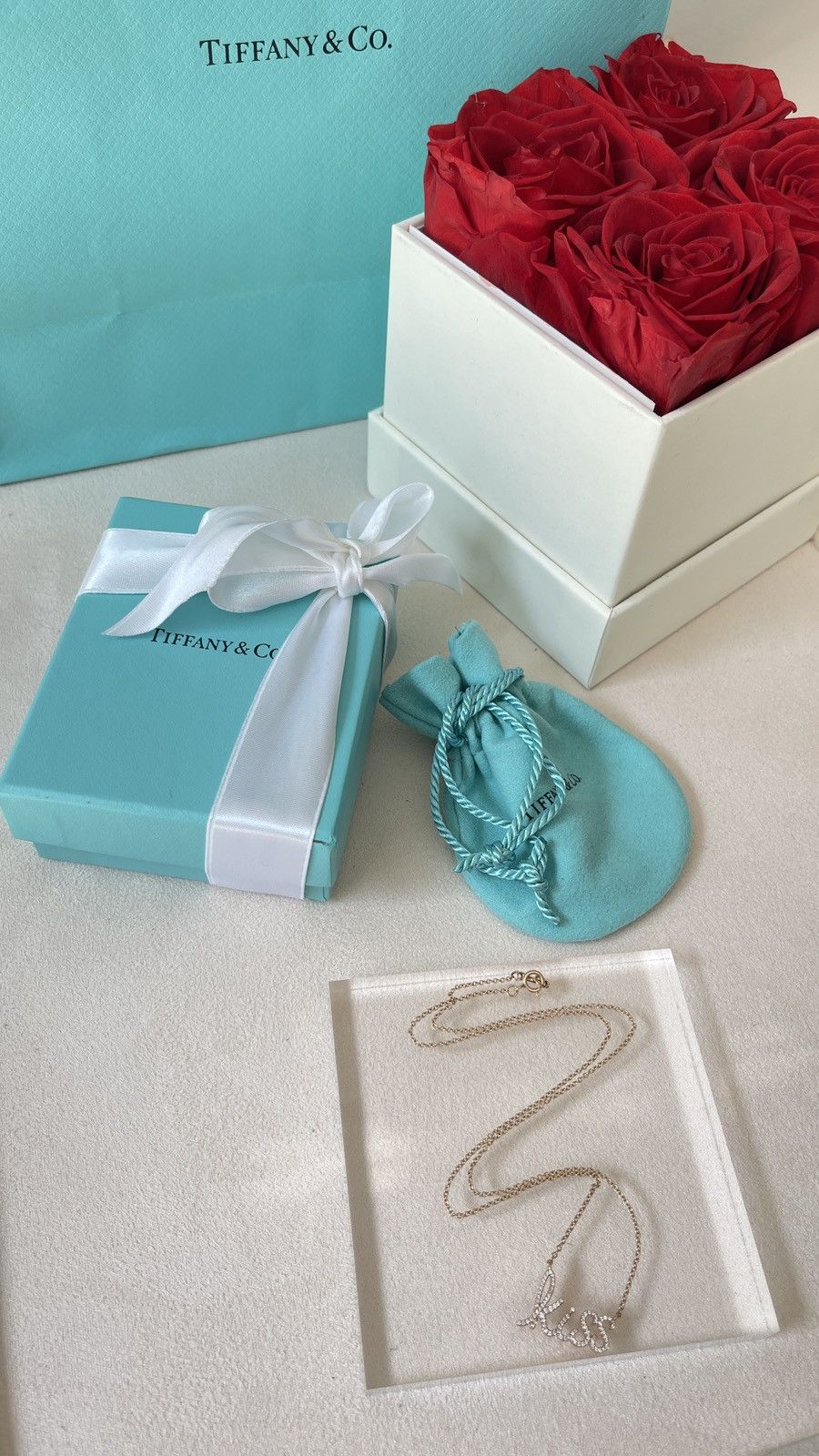 Tiffany & Co. Tiffany & Co. Graffiti Kiss Pendant RG Dia 16” NEW $4,400 Size ONE SIZE - 9 Thumbnail