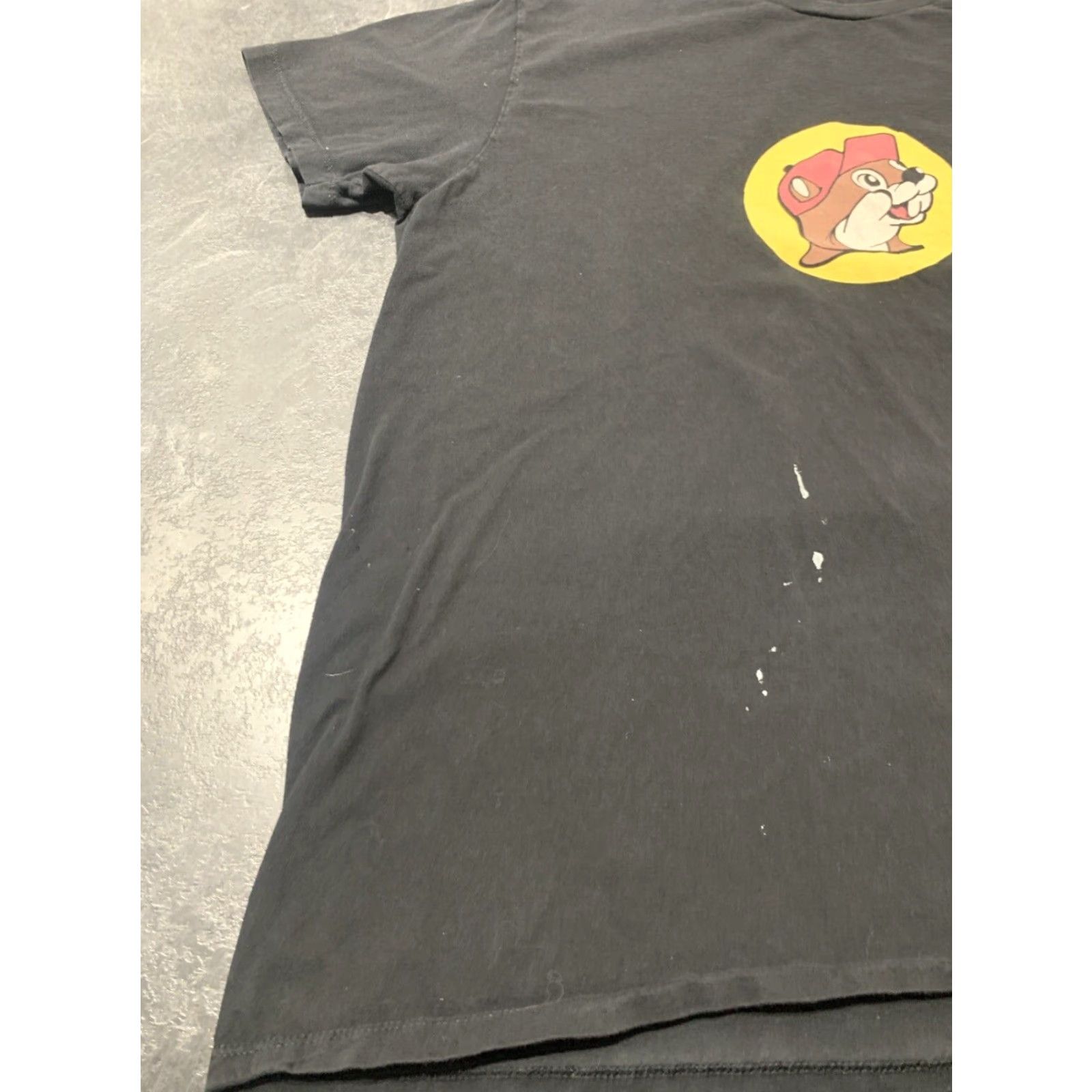 Vintage BUC-EE'S Beaver T-Shirt Peace Love Black Adult XL Faded Paint Stains Unisex Size US XL / EU 56 / 4 - 6 Thumbnail