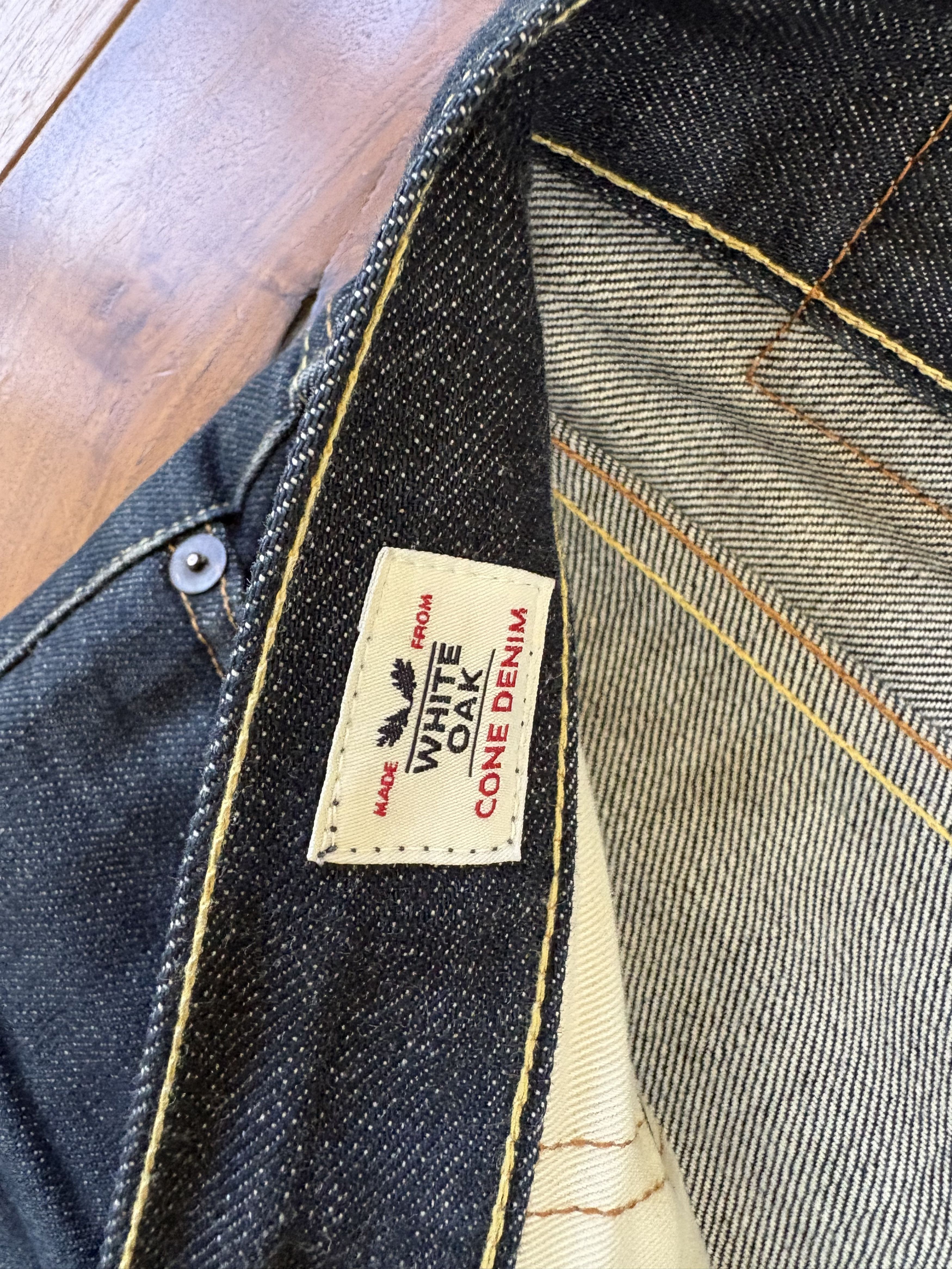 Tellason Tellason Slim Tapered Jean - White Oak Cone Denim Size US 31 - 2 Thumbnail