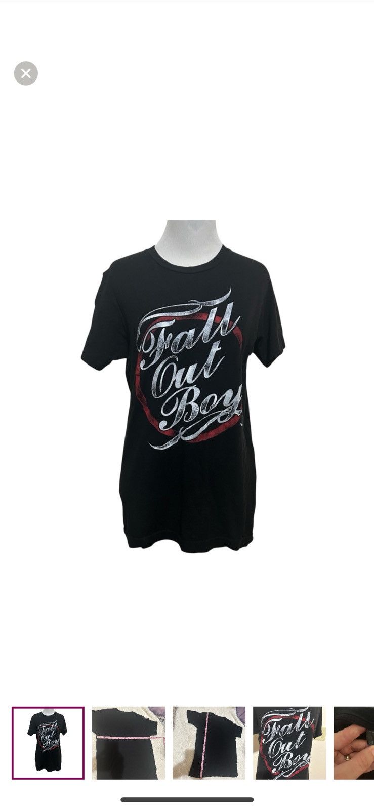 Tultex Tultex small fall out boy band tee Size US S / EU 44-46 / 1 - 1 Thumbnail