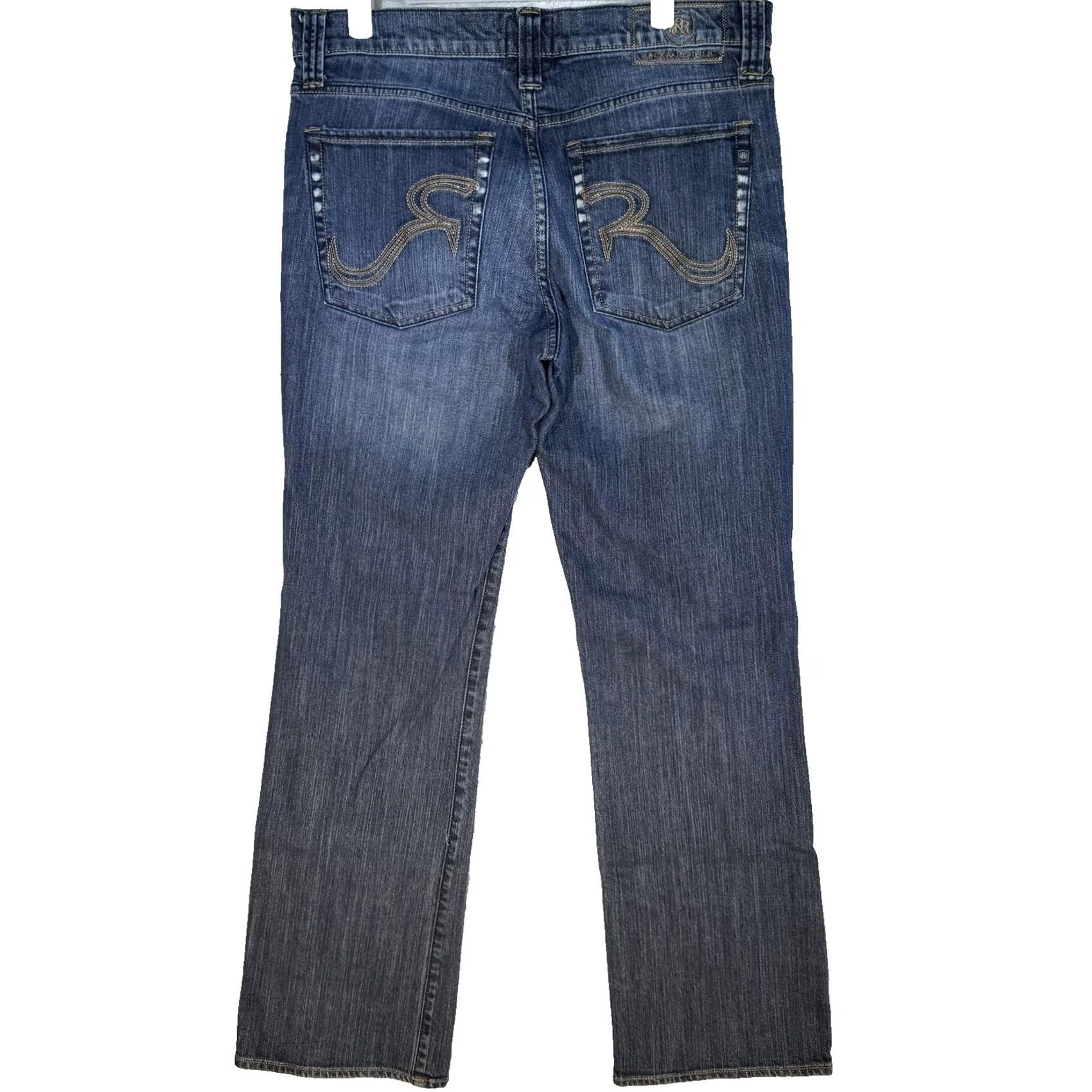Vintage Rock & Republic Stinger Jeans Mens 34x32 Blue Embroidered Stretch Denim Size US 34 / EU 50 - 2 Thumbnail
