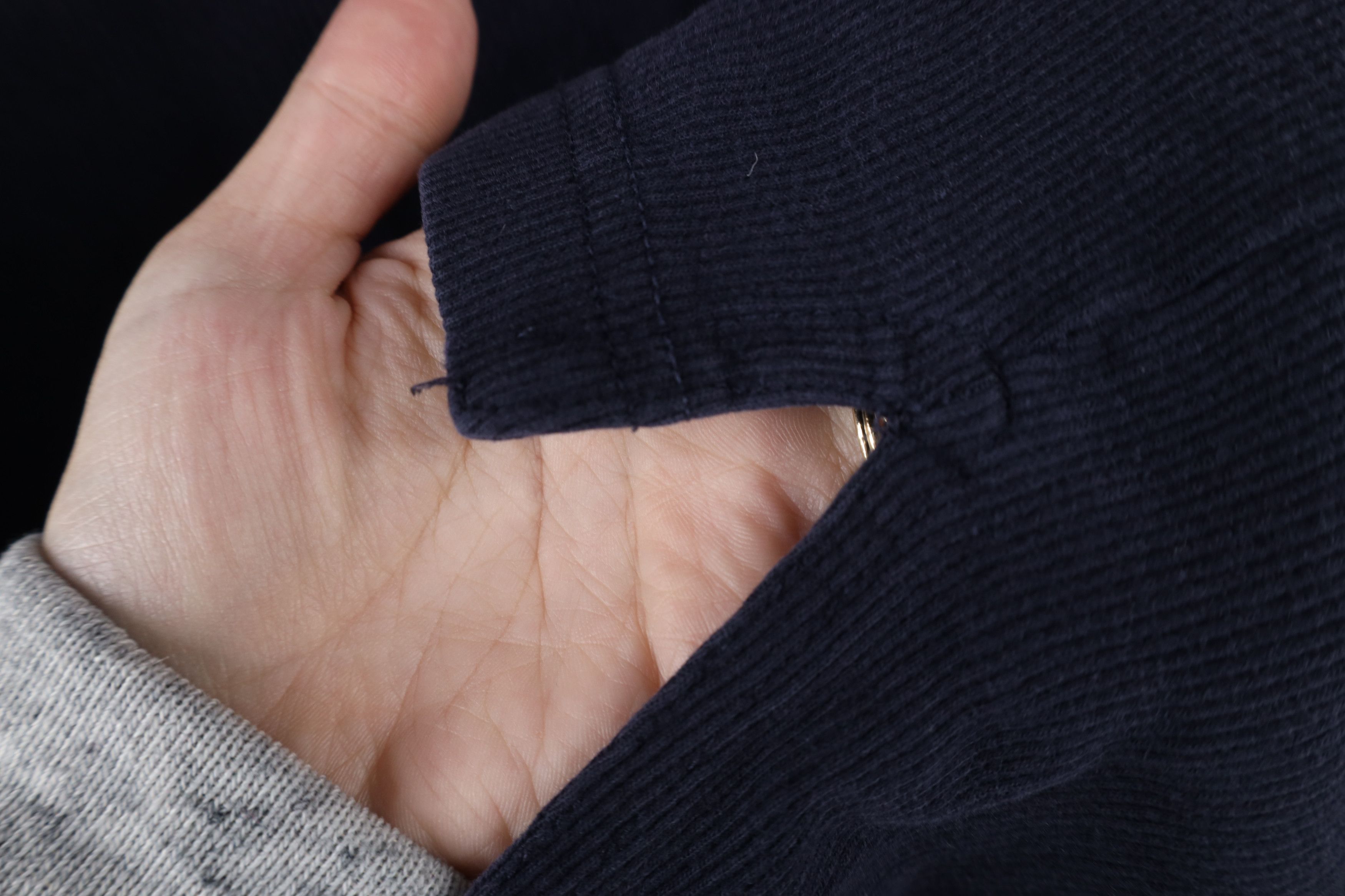 Ralph Lauren × Vintage Vintage 90s Chaps Ralph Lauren Knit Henley T-Shirt Blue Size US XL / EU 56 / 4 - 10 Thumbnail