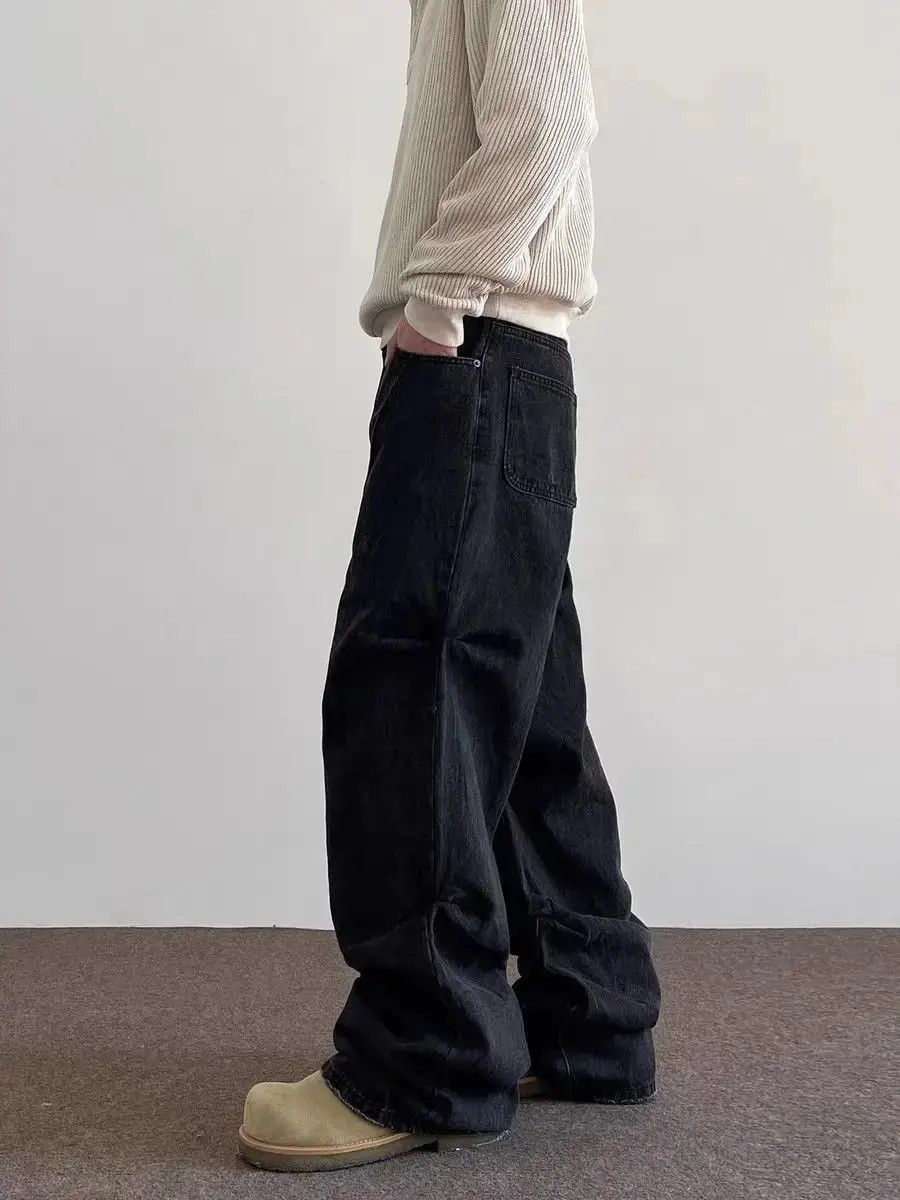 Japanese Brand High street deconstructed design micro flare jeans Size US 32 / EU 48 - 6 Thumbnail
