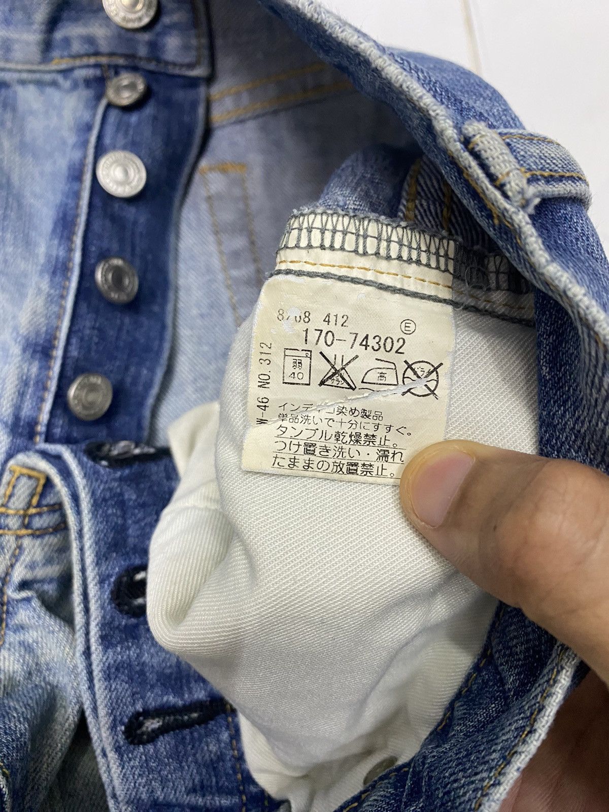 Takeo Kikuchi RARE🔥ARCHIVE TAKEO KIKUCHI DISTRESSED DENIM JEANS Size US 31 - 10 Thumbnail