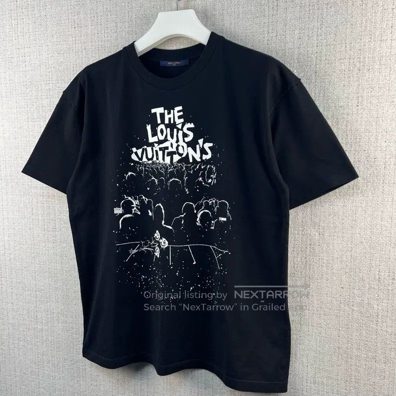 Louis Vuitton Louis Vuitton Letter Logo printed round neck short sleeve Size US XL / EU 56 / 4 - 3 Thumbnail